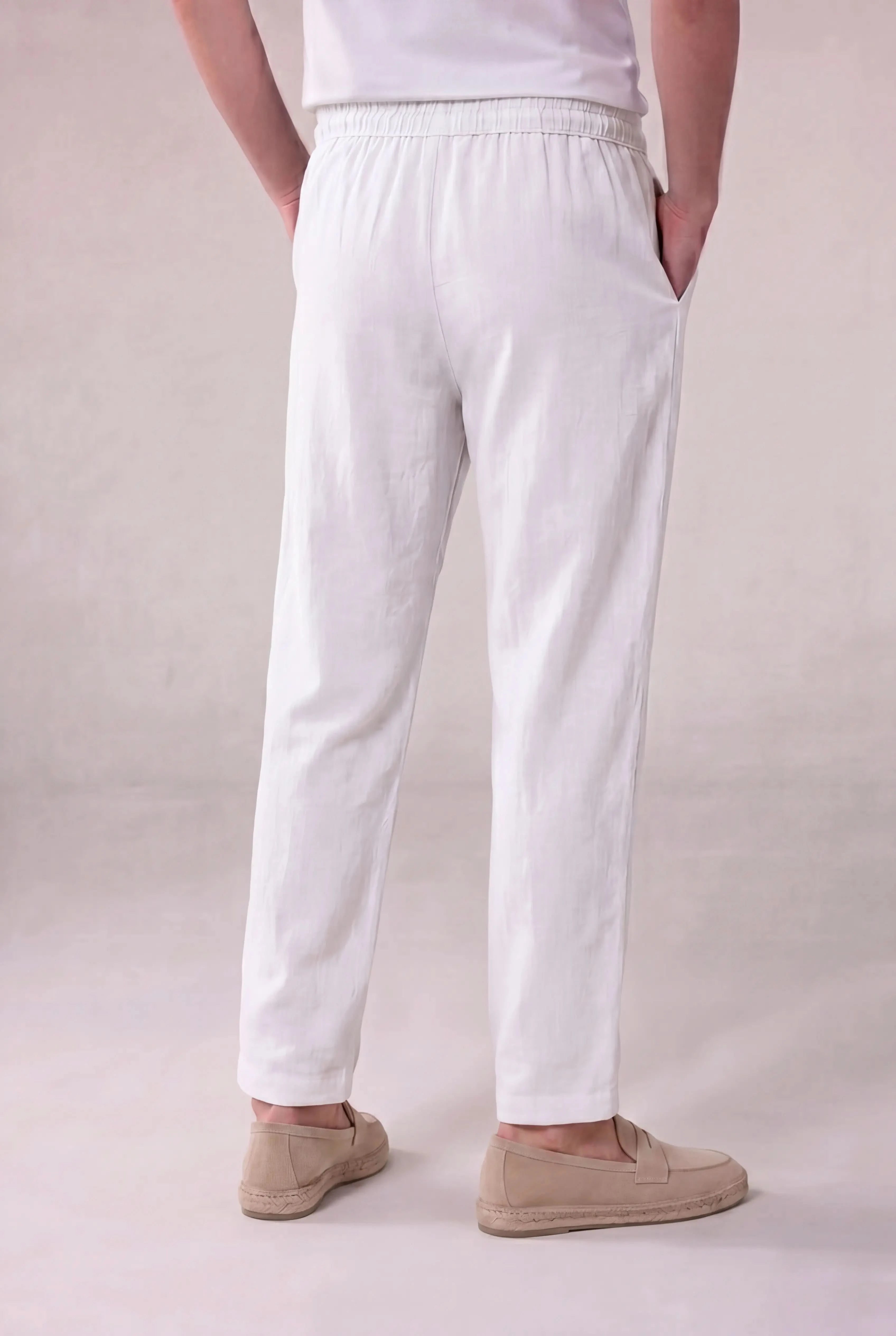 Marvaro Linen Trousers White