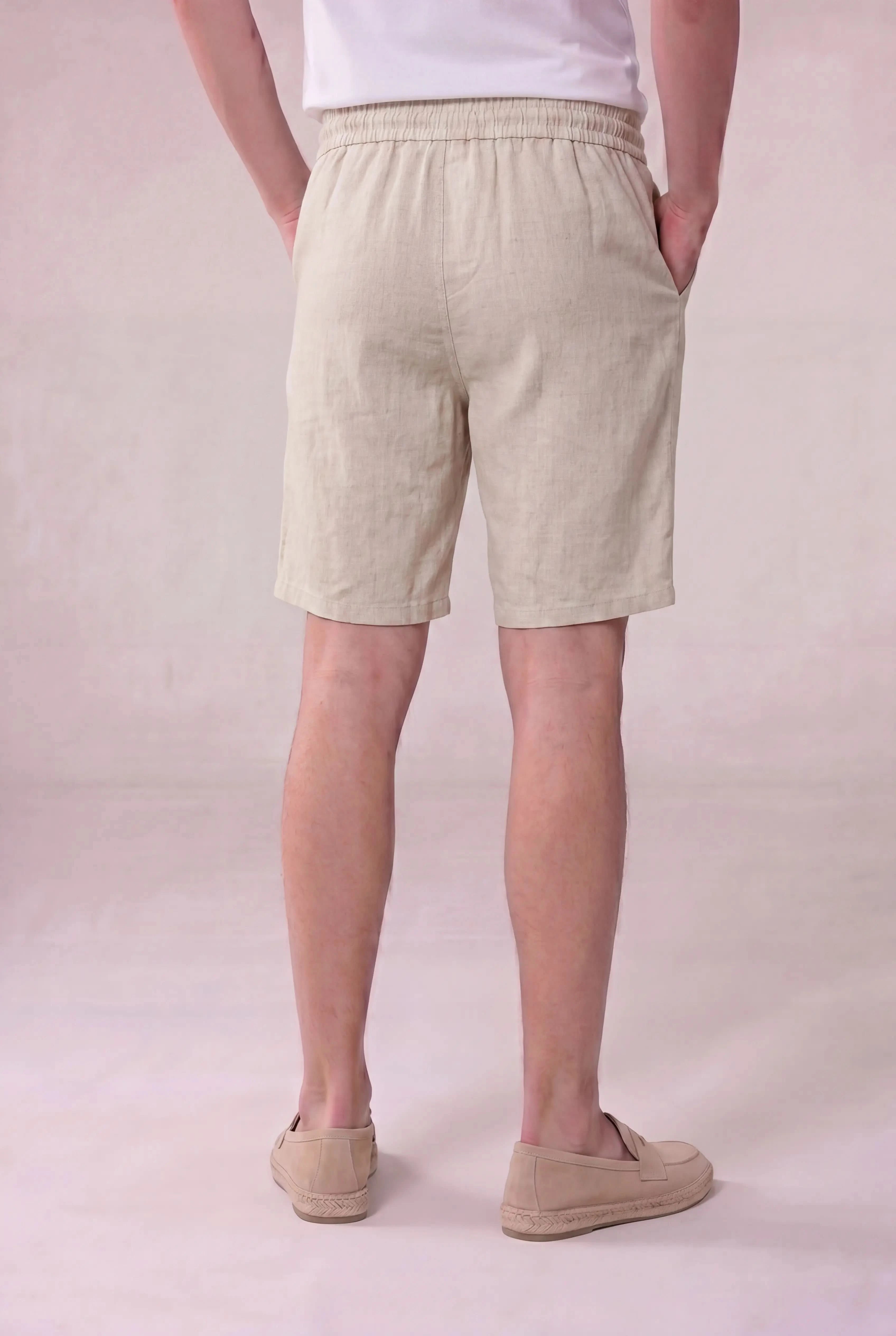 Lecce Linen Shorts Beige