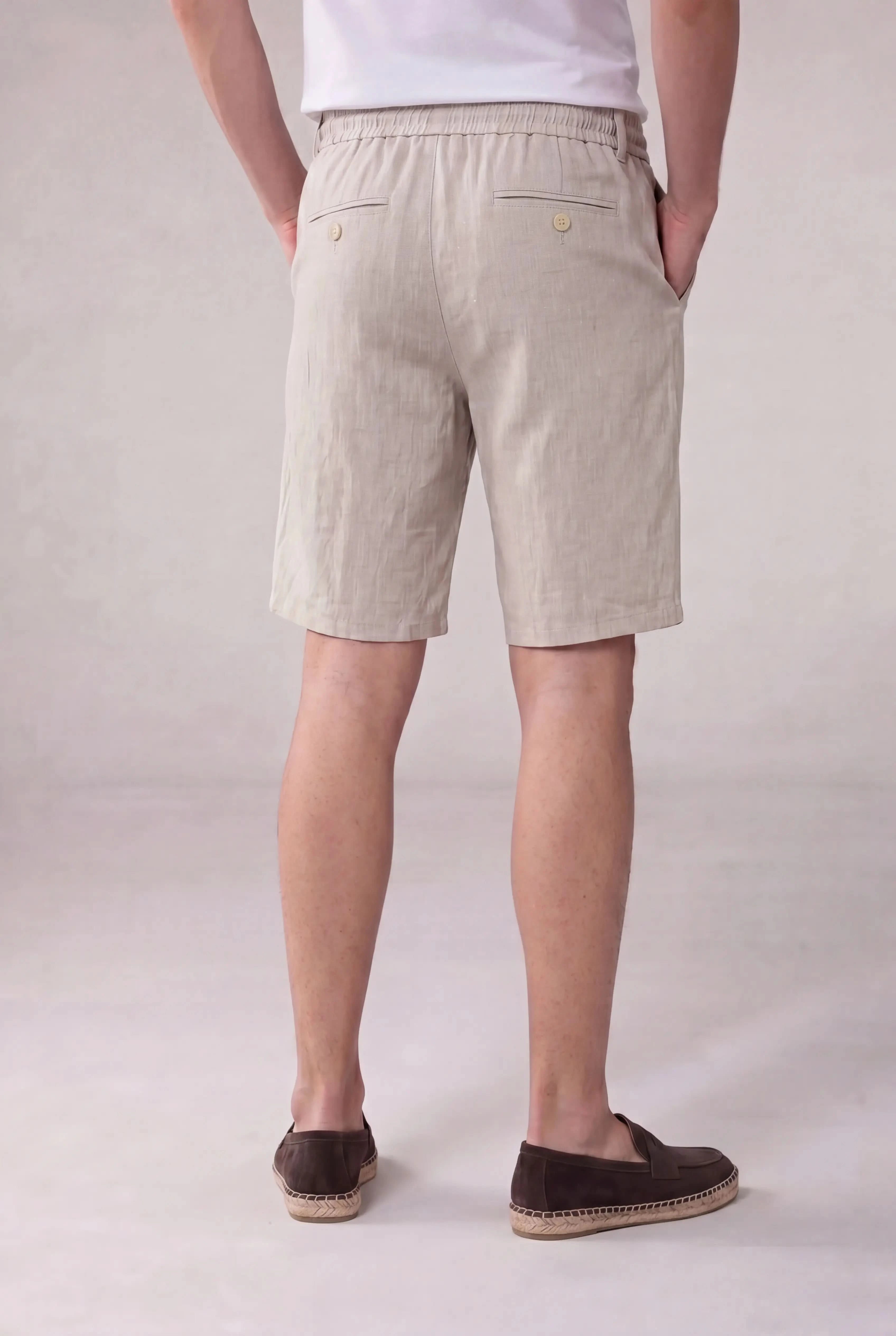 Rosvaro Linen Shorts Beige
