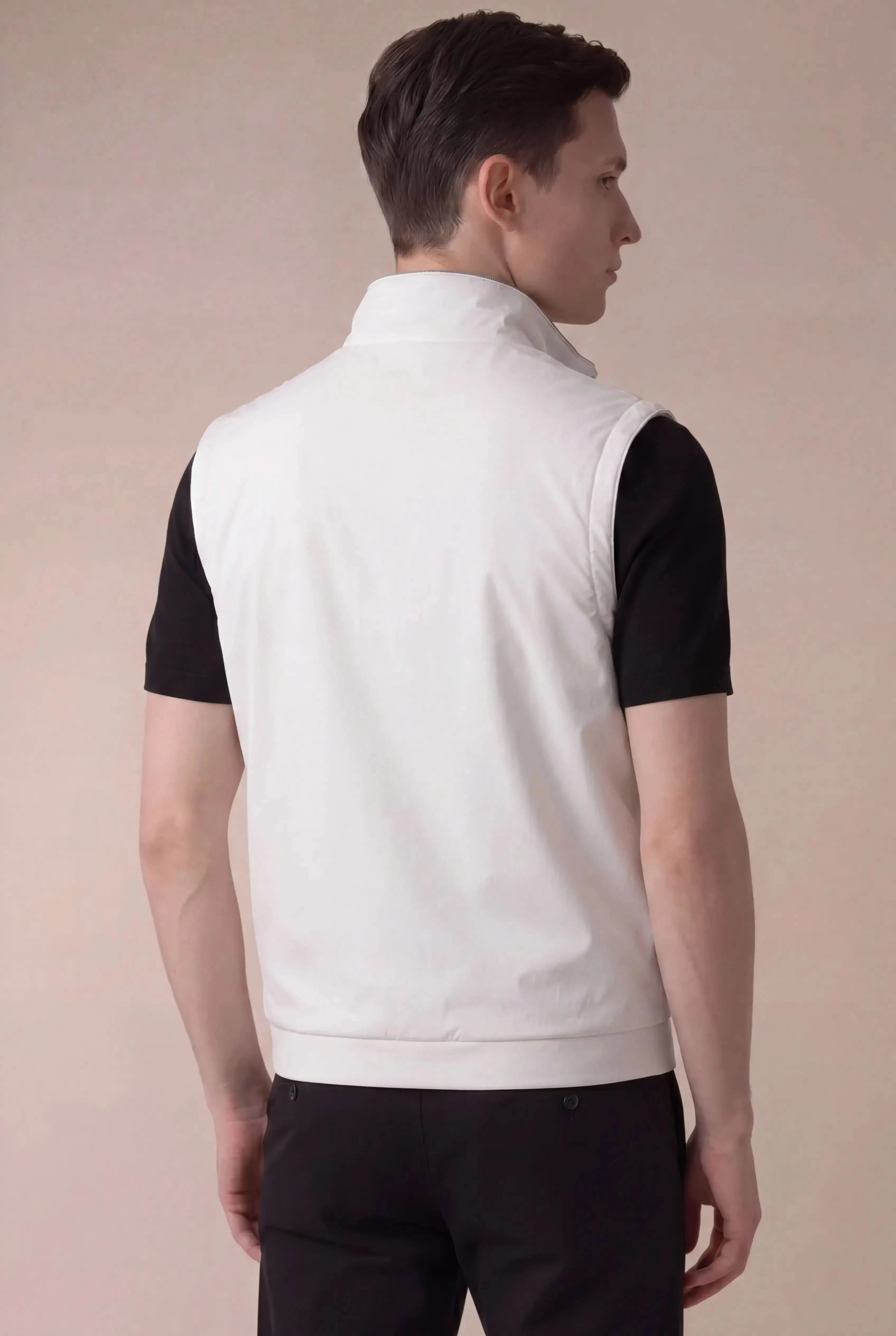 Brentino Zip Vest Ivory
