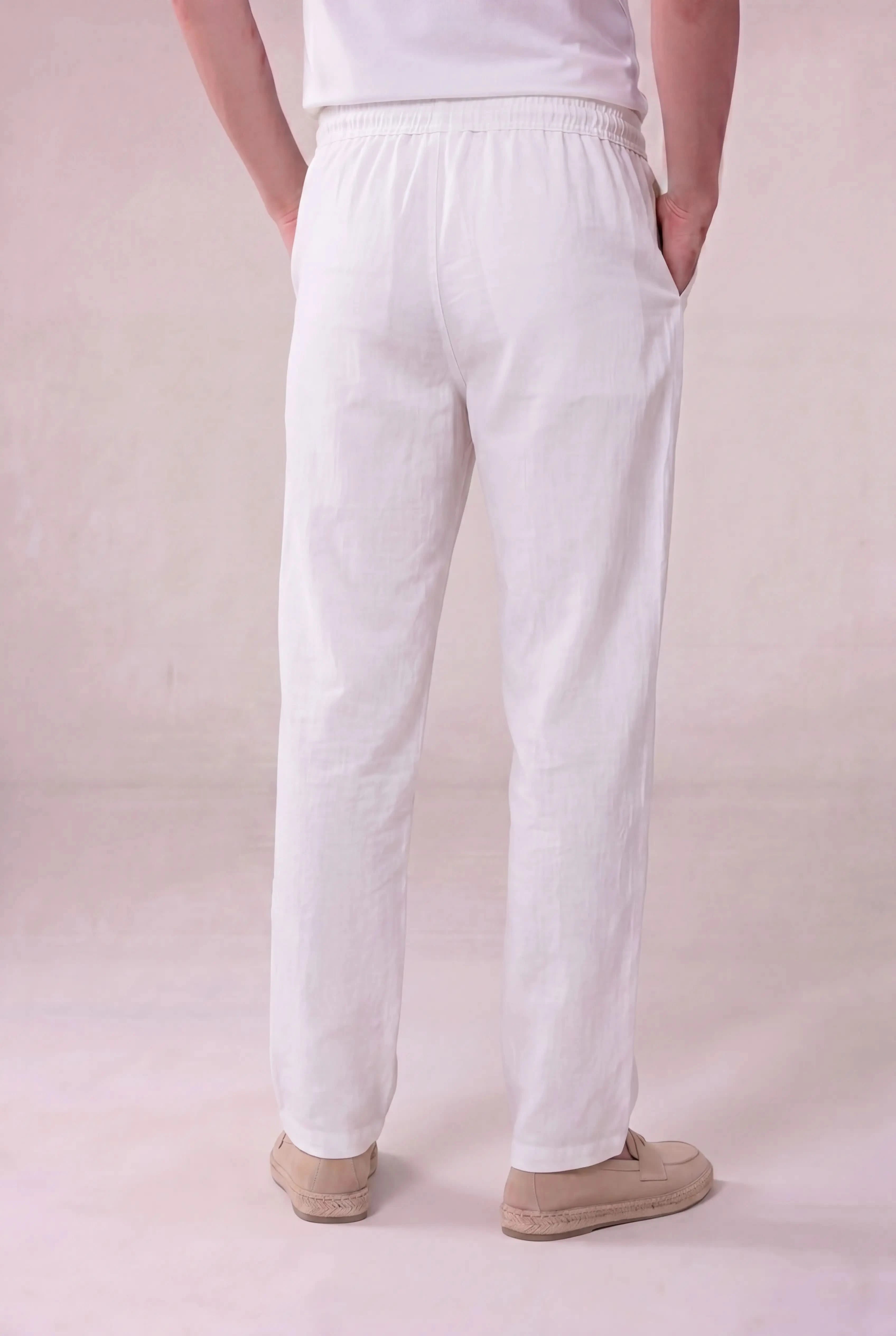 Tersino Linen Trousers White