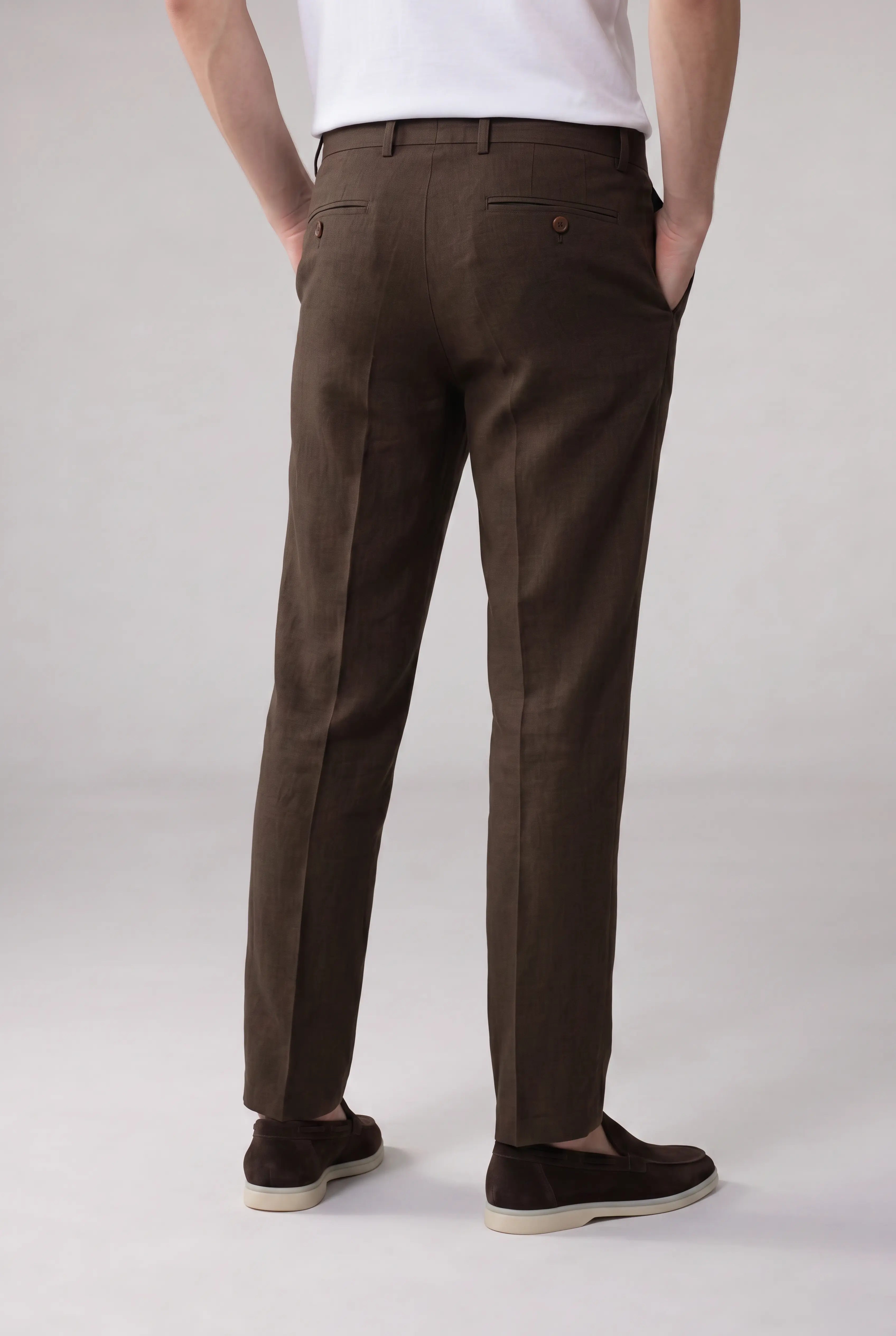 Brelvino Linen Trousers Brown