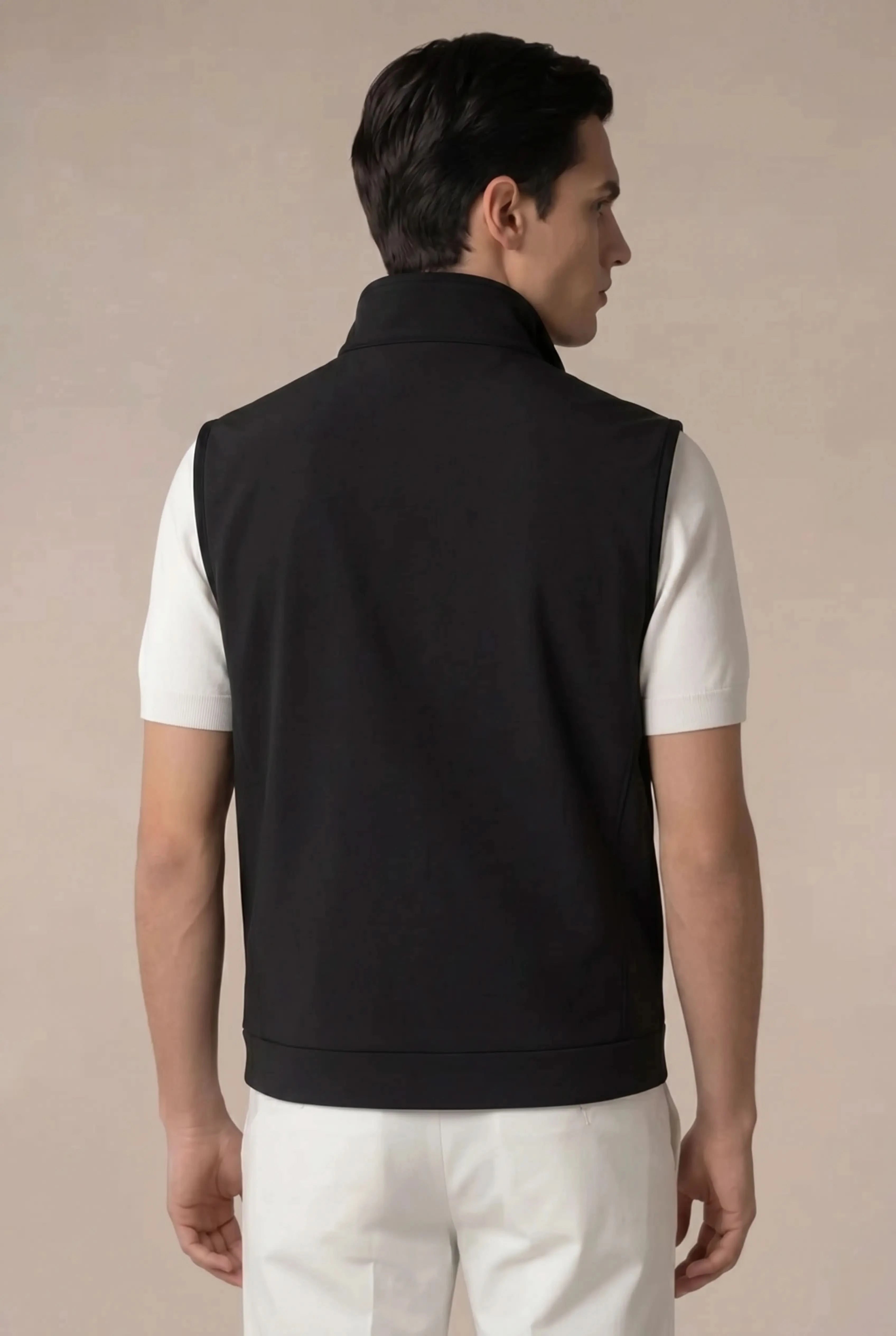 Brentino Zip Vest Black