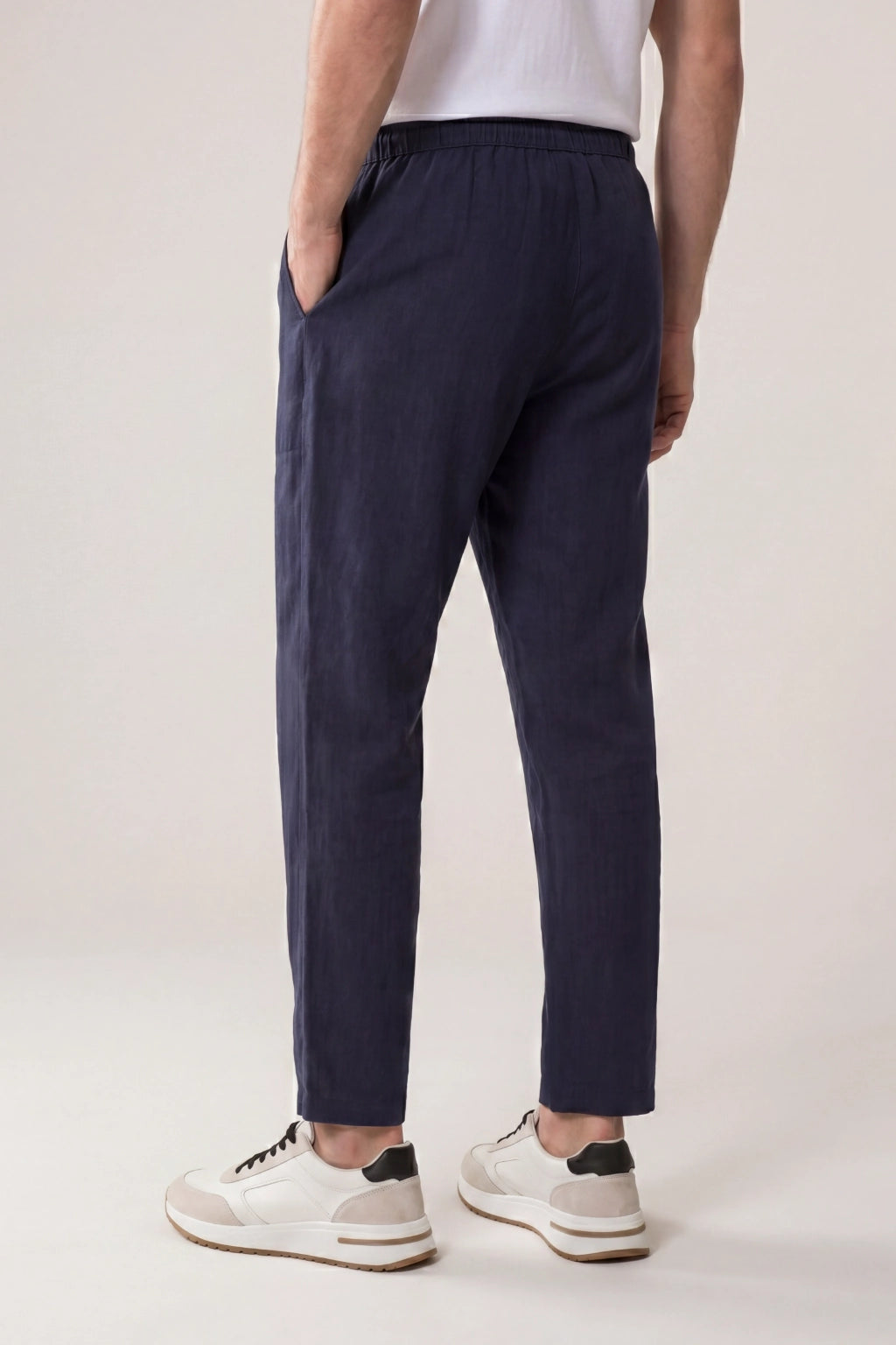 Belvaro Linen Trousers Blue