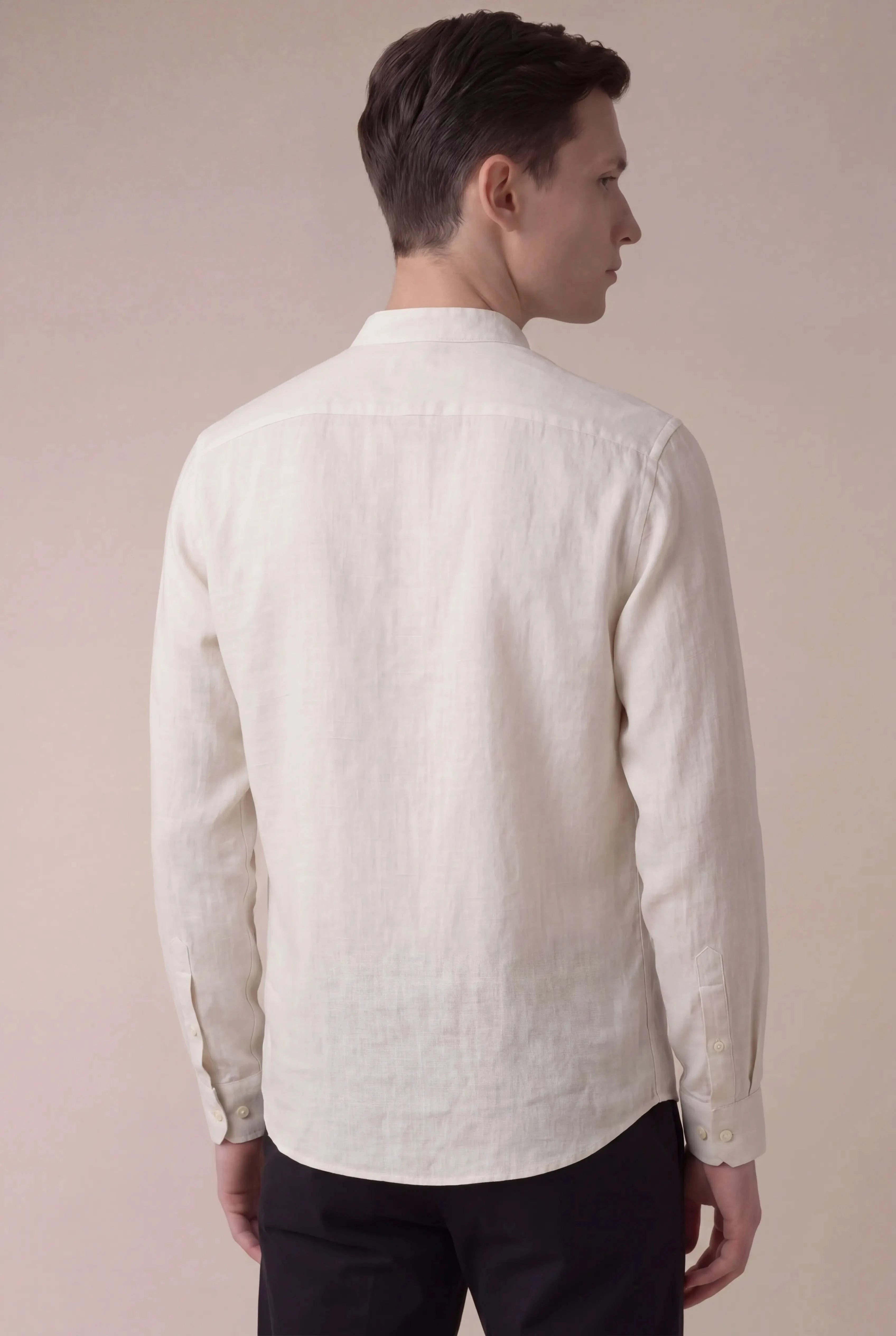 Grenilo Mandarin Shirt White