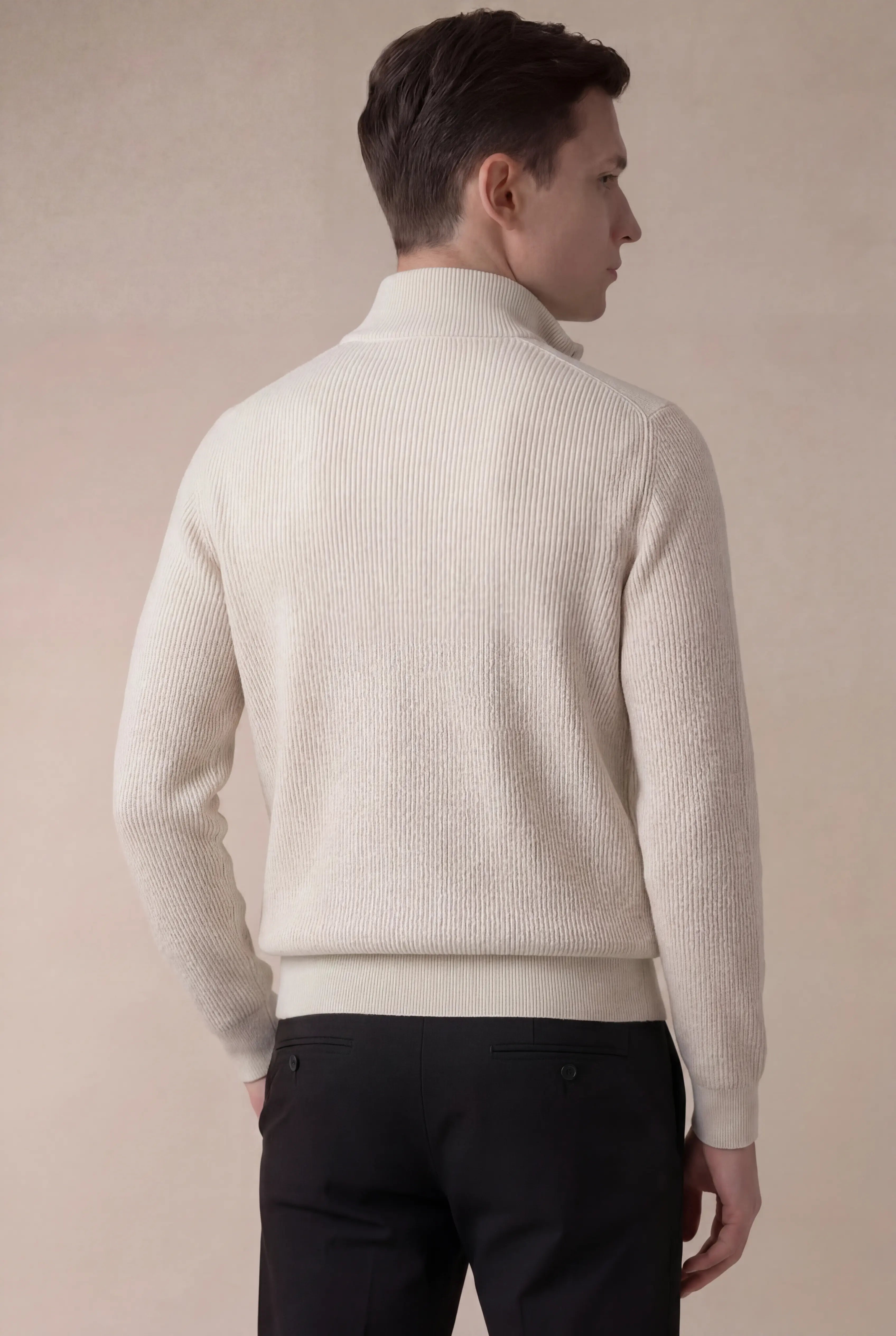 Parma Quilted Knit Jacket White