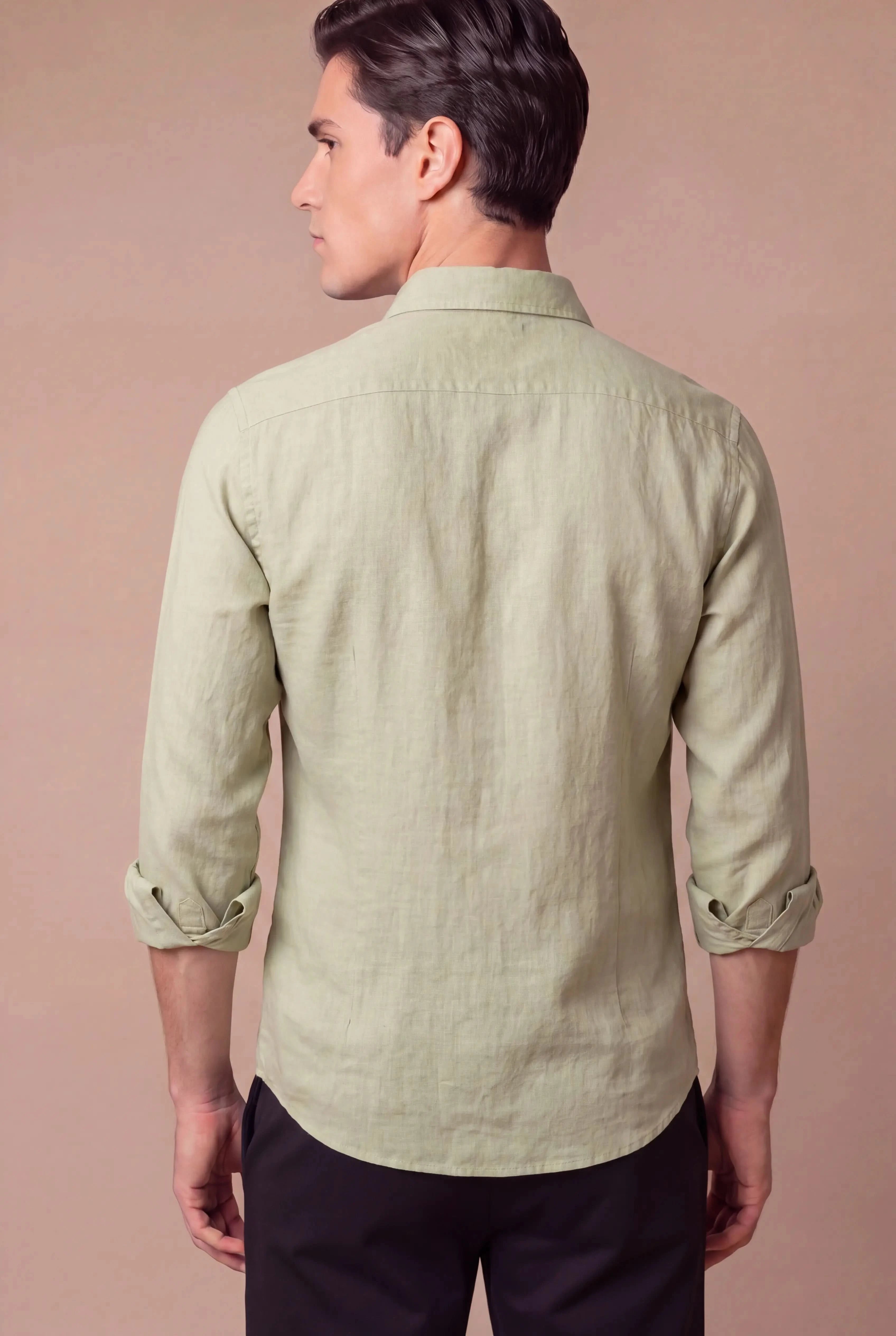 Parvino Linen Shirt Mint Green