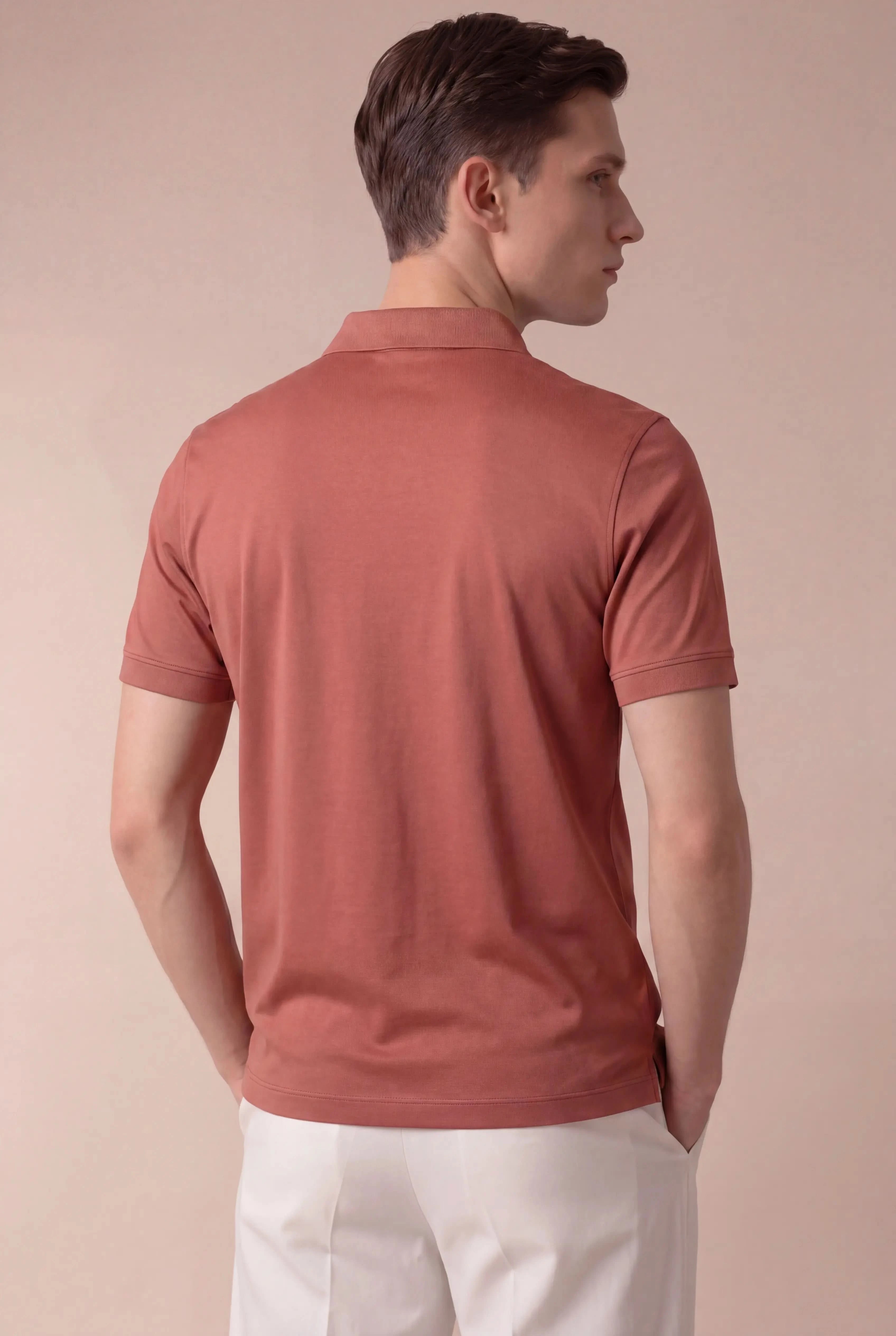 Alvino Cotton Polo Rose