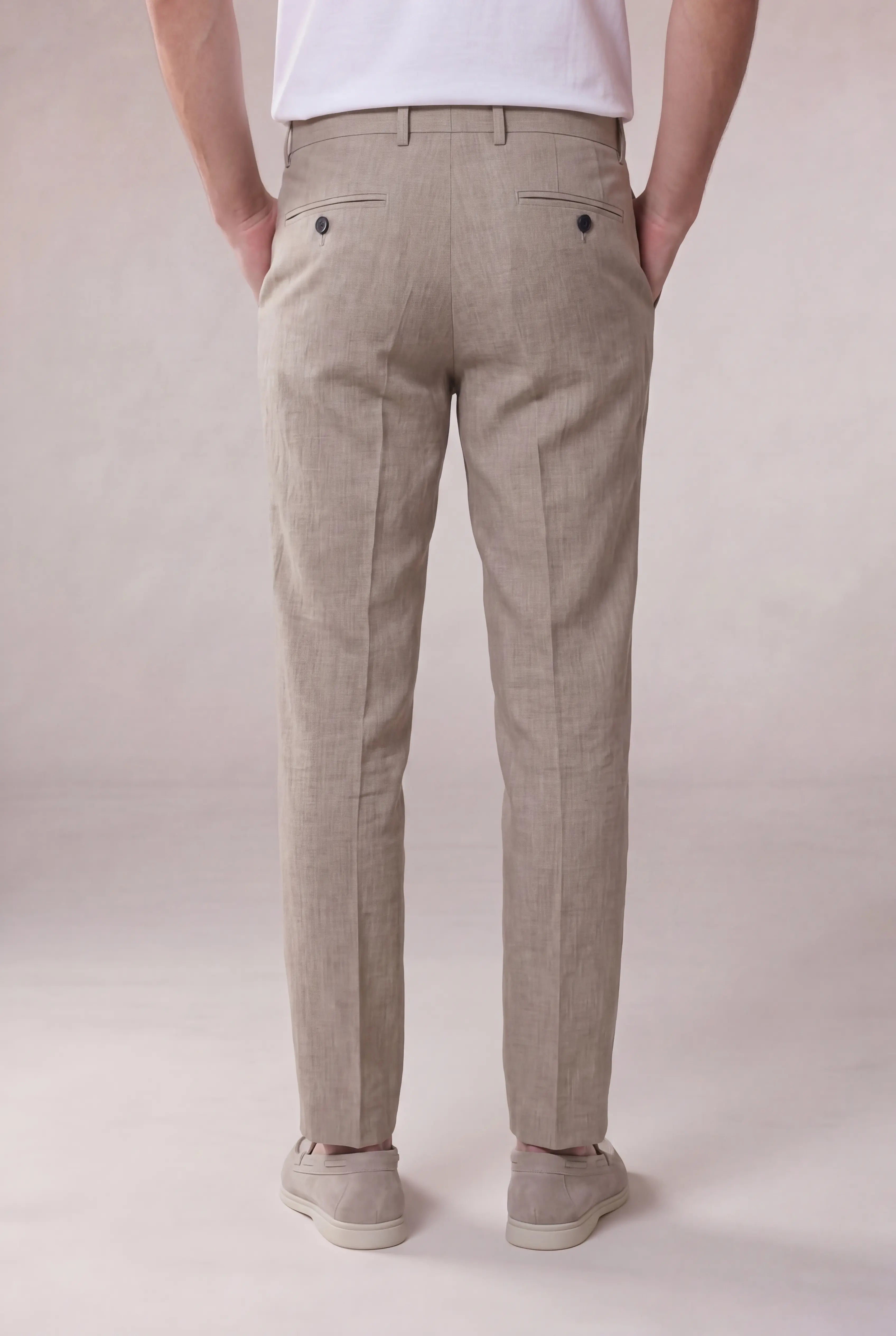 Veltino Linen Trousers Sand