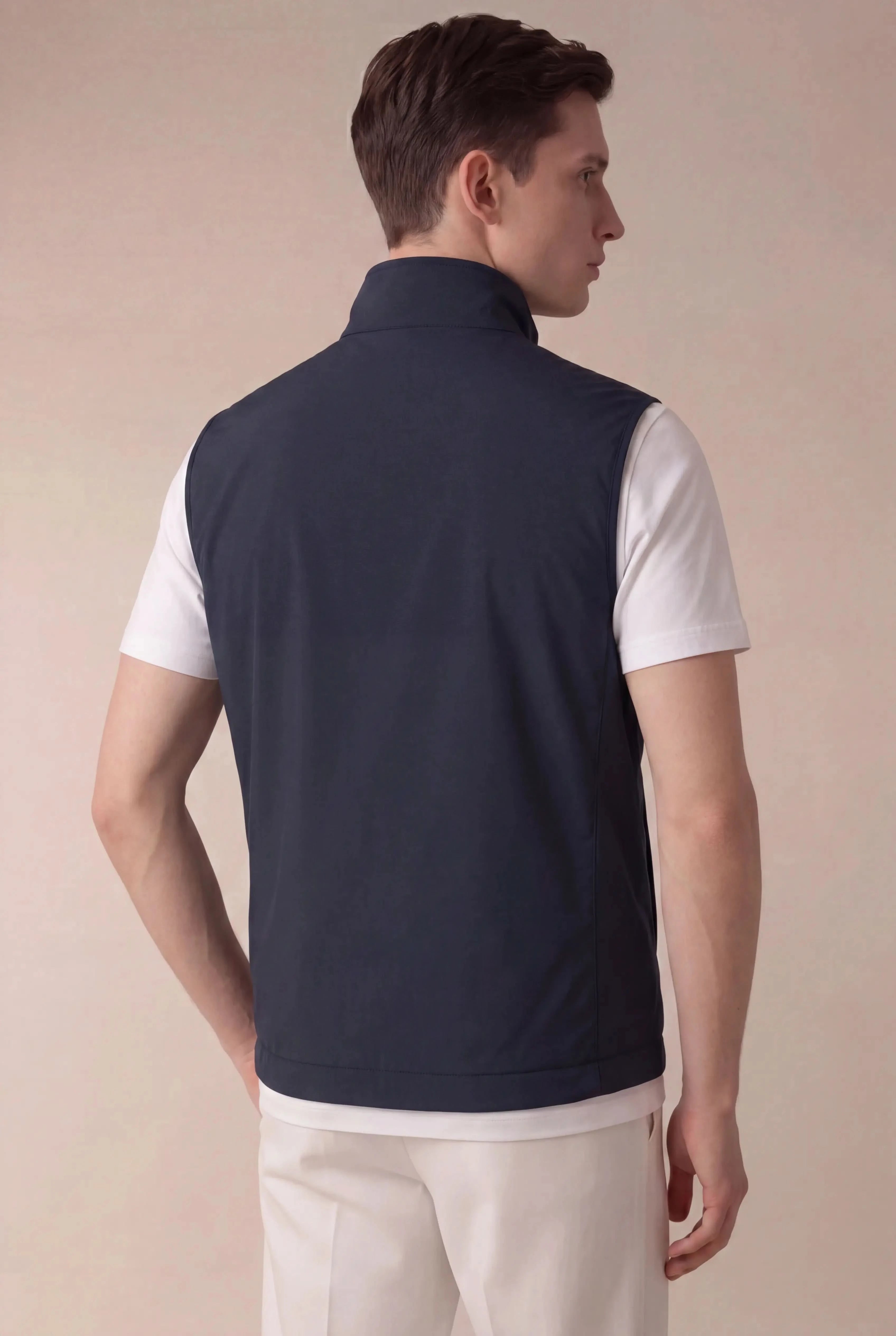 Brentino Zip Vest Navy