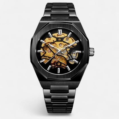 The Gentleman’s Brand | Chronograph Watch – Men’s Leather Strap Quartz Timepiece with Smart Everyday Styling