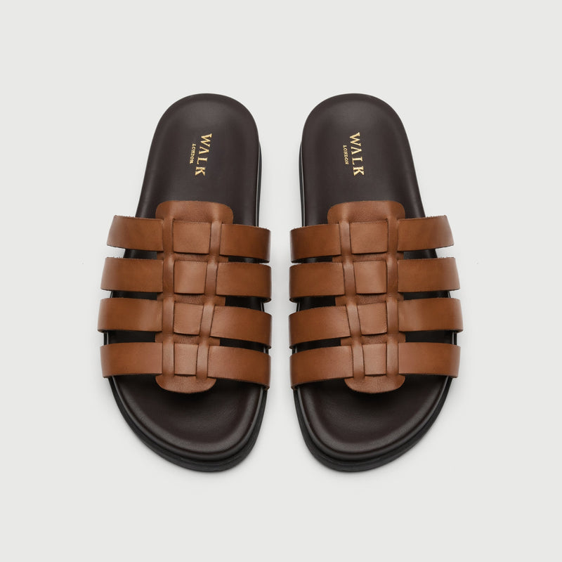 Tan Leather Gladiator Sandal
