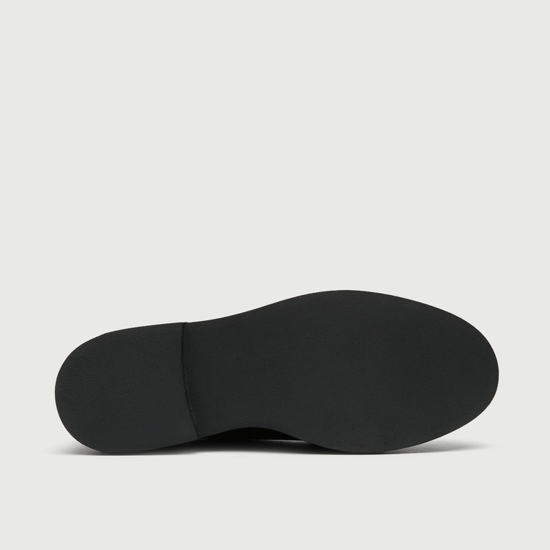 Black Leather Brooklyn Apron Shoe