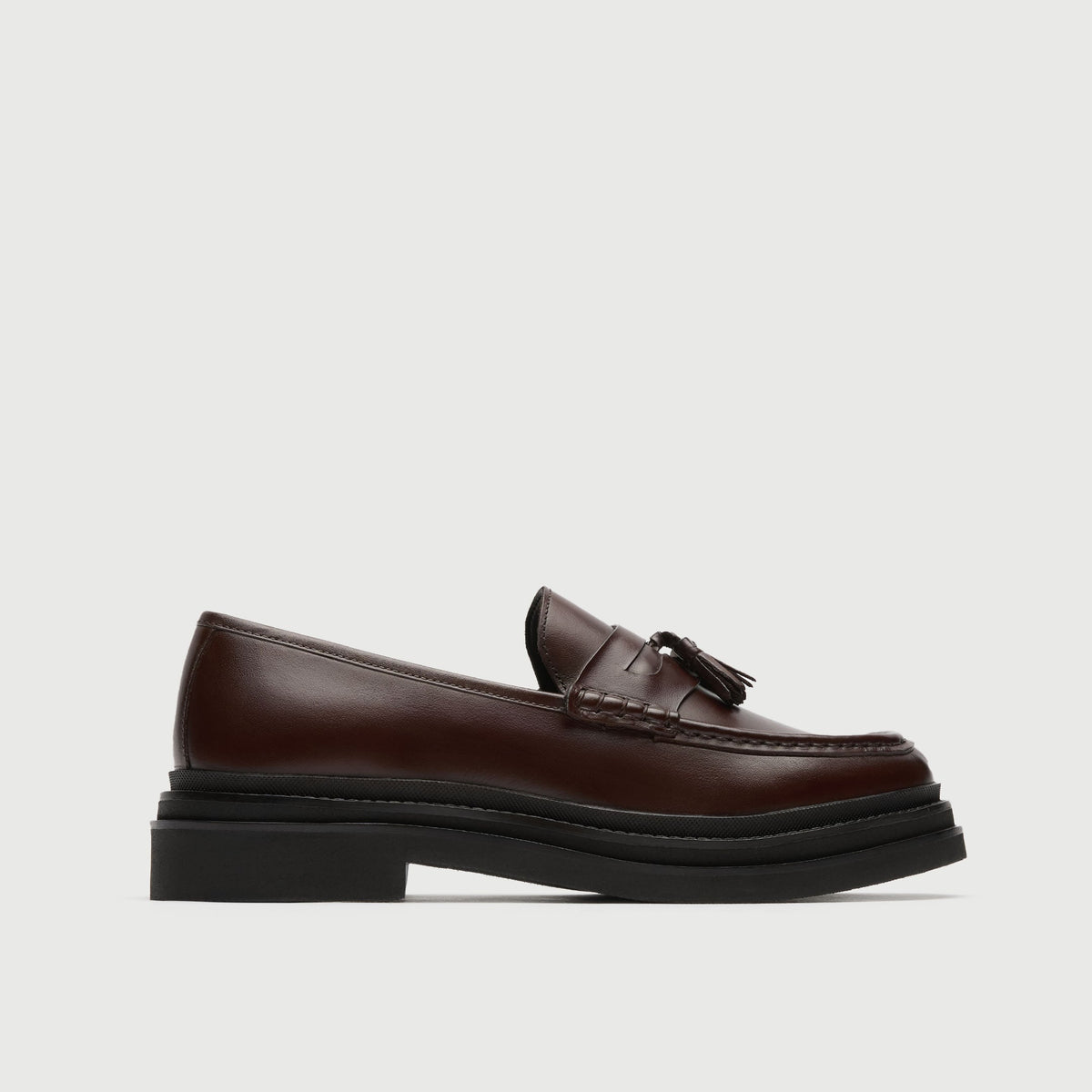Brown Leather Brooklyn Tassel Loafer