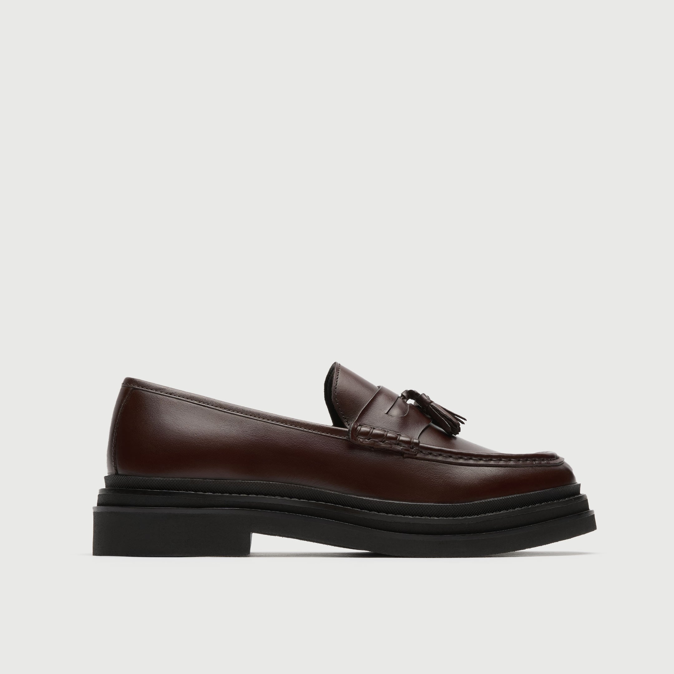 Brown Leather Brooklyn Tassel Loafer