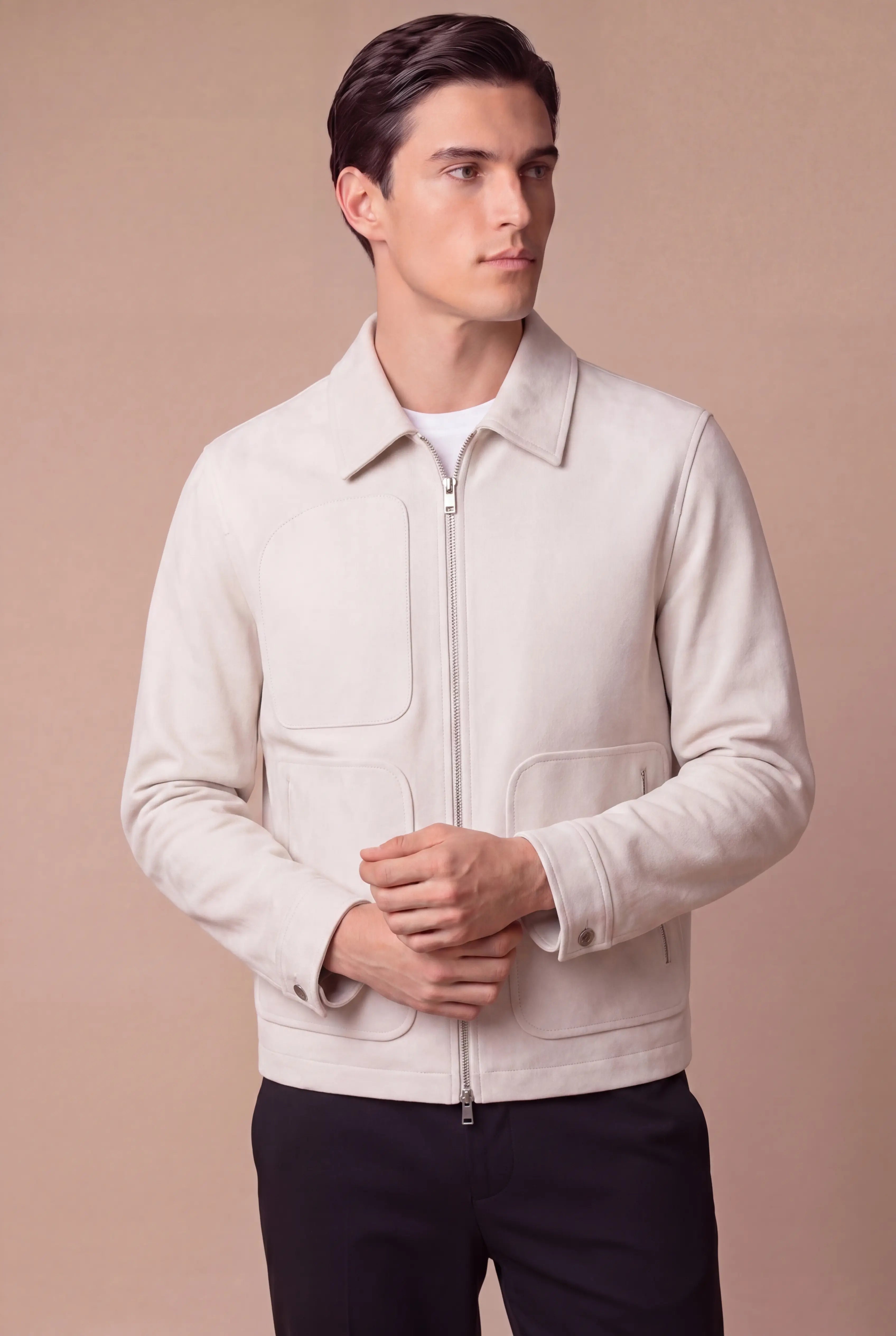 Grentino Suède Jacket Ivory
