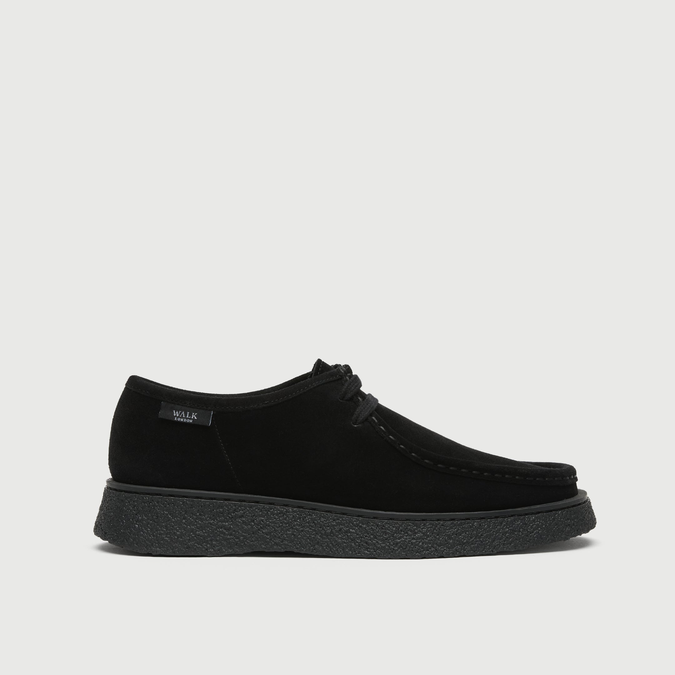 Black Suède Apron Shoe