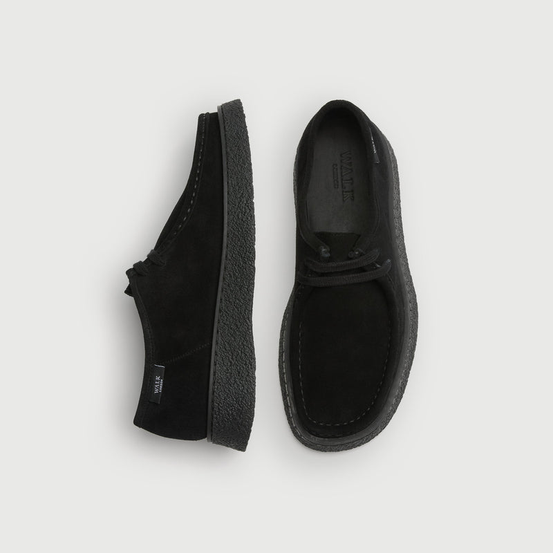 Black Suède Apron Shoe