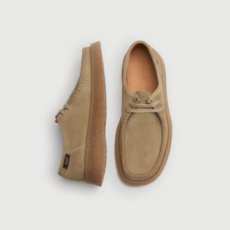 Stone Suède Apron Shoe