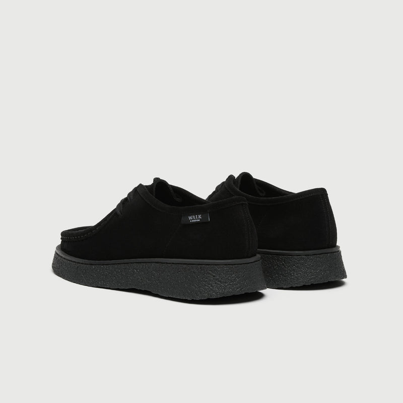 Black Suède Apron Shoe