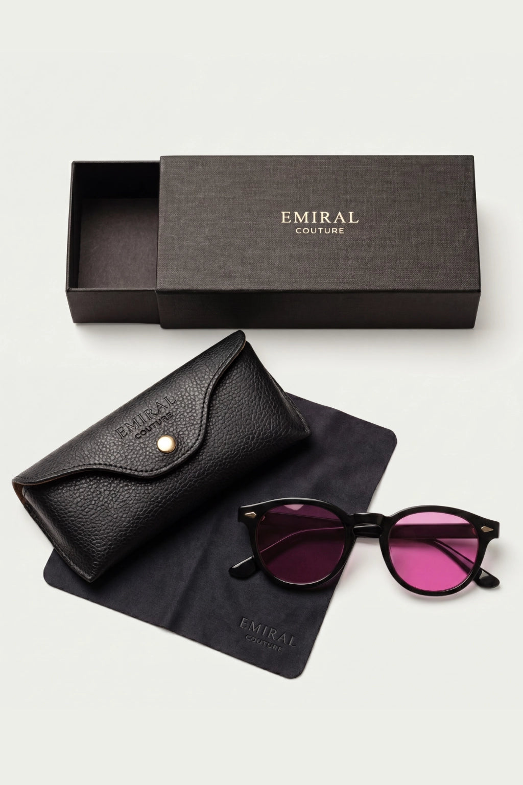 Dante Sunglasses Fuchsia Noir