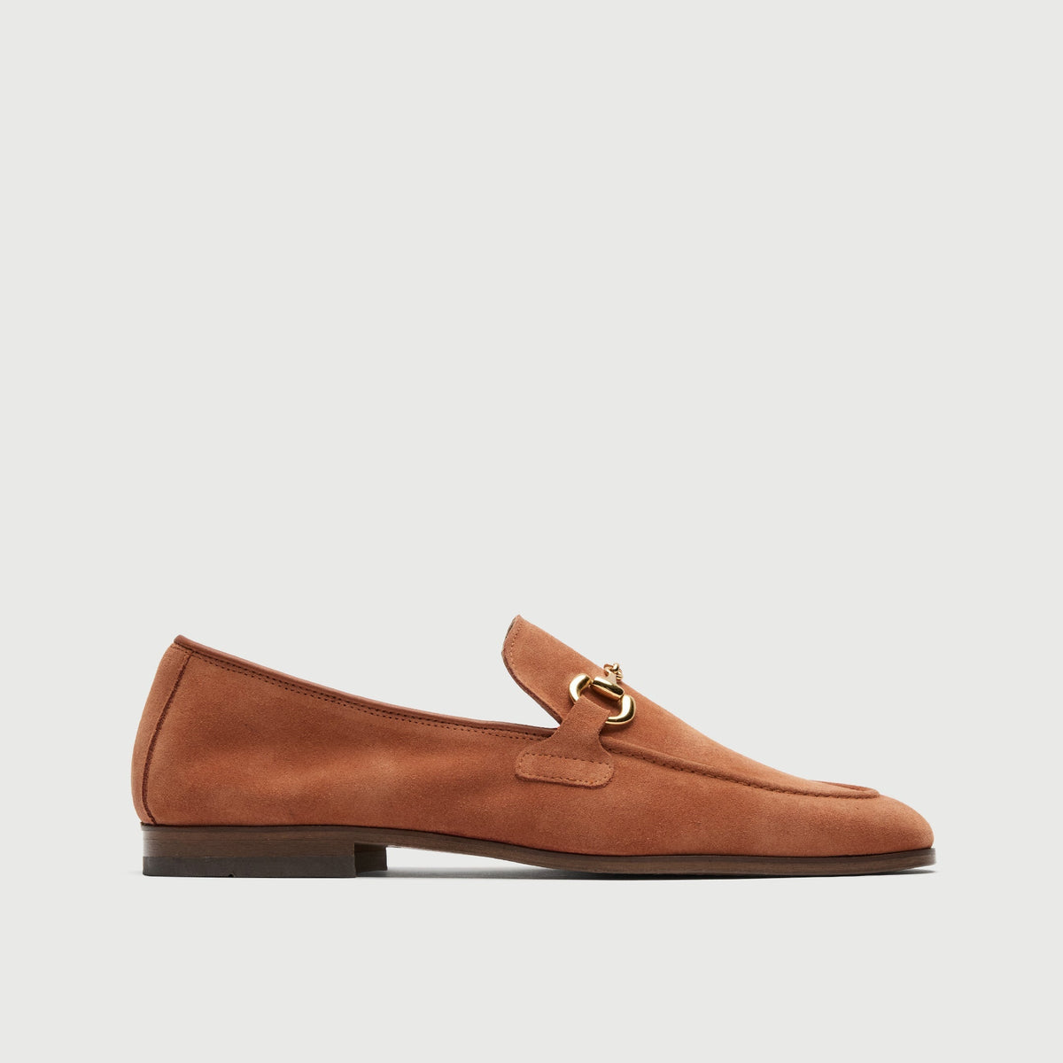 Tan Suède Horse Loafer