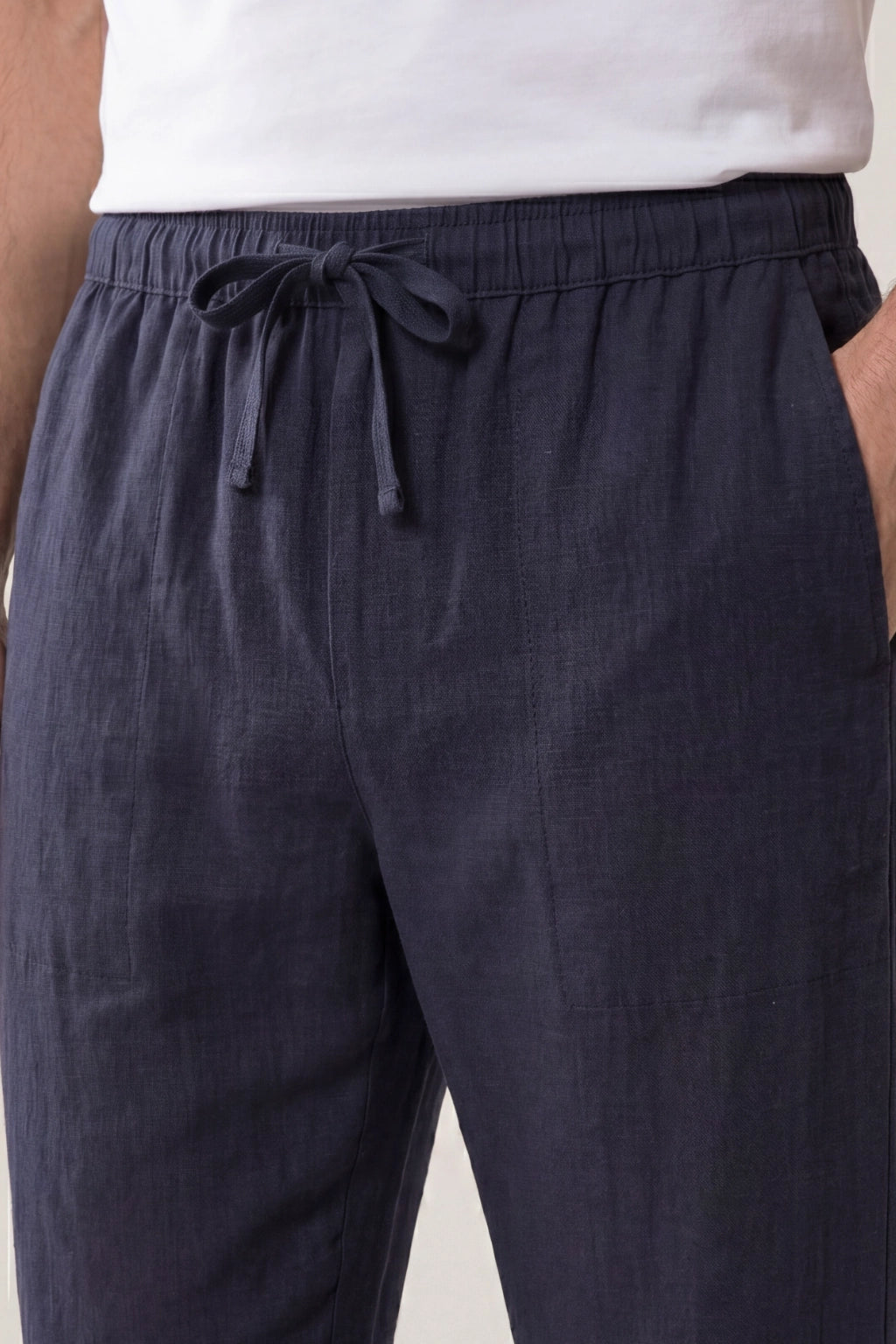 Belvaro Linen Trousers Blue