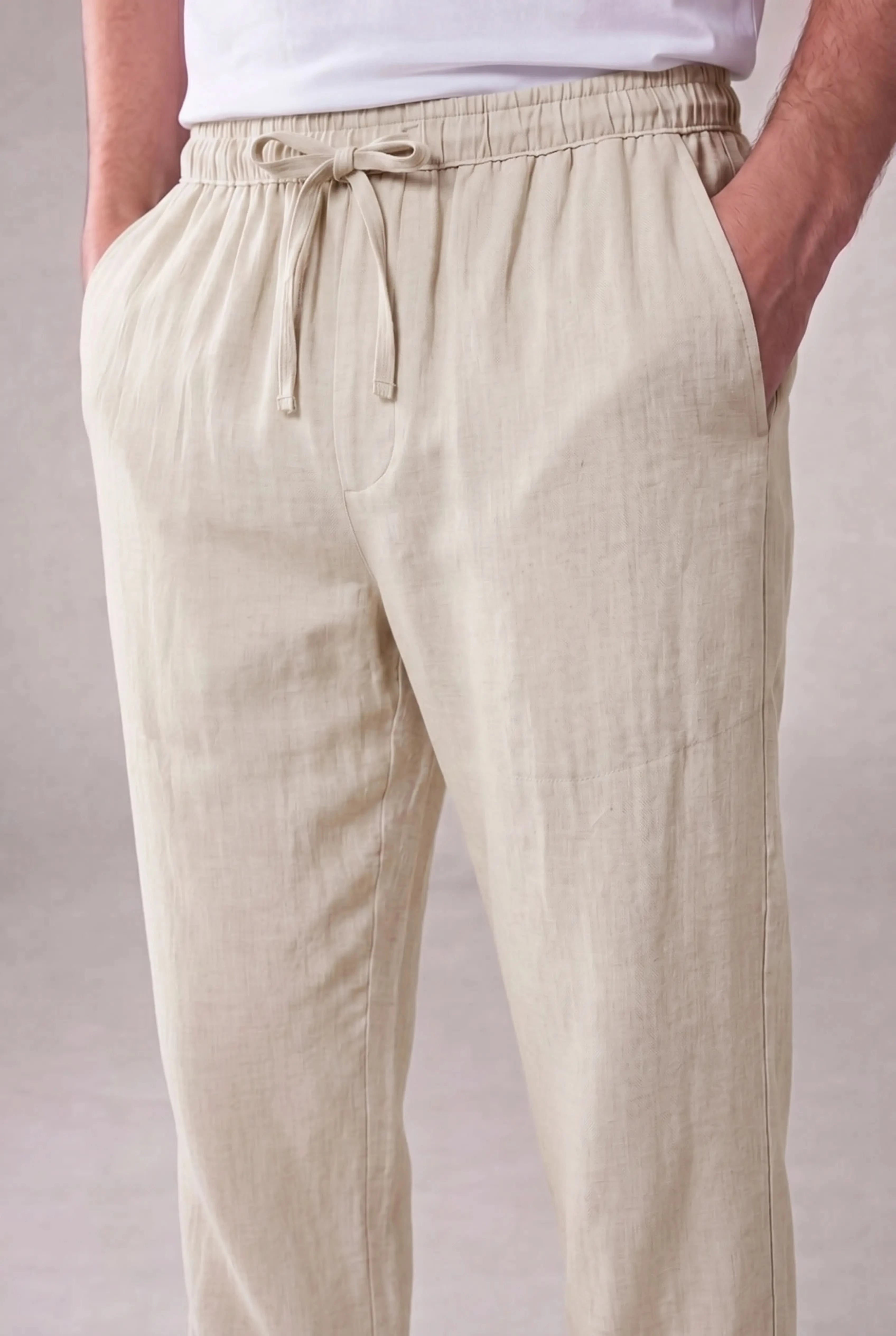 Marvaro Linen Trousers Beige