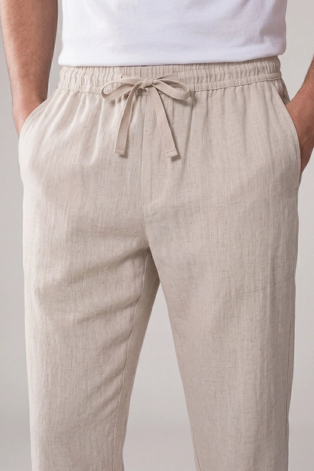 Belvaro Linen Trousers Beige