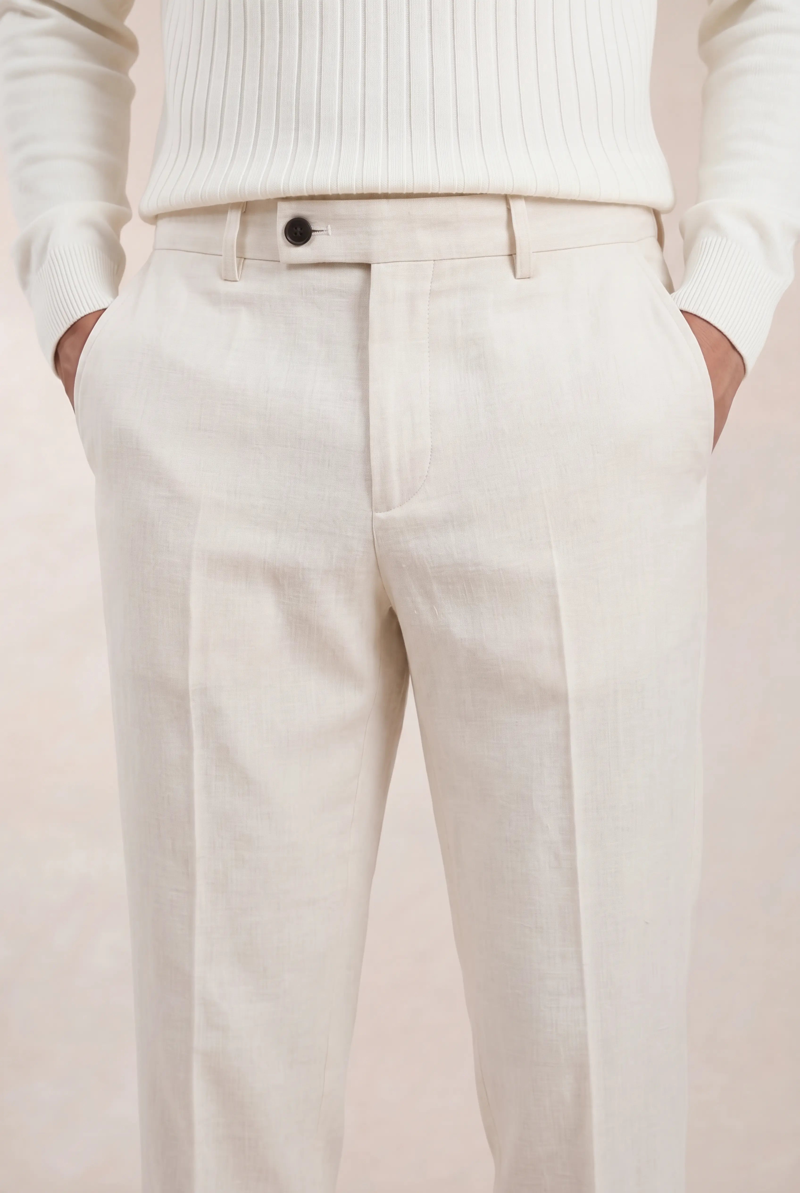 Brelvino Linen Trousers Light Beige
