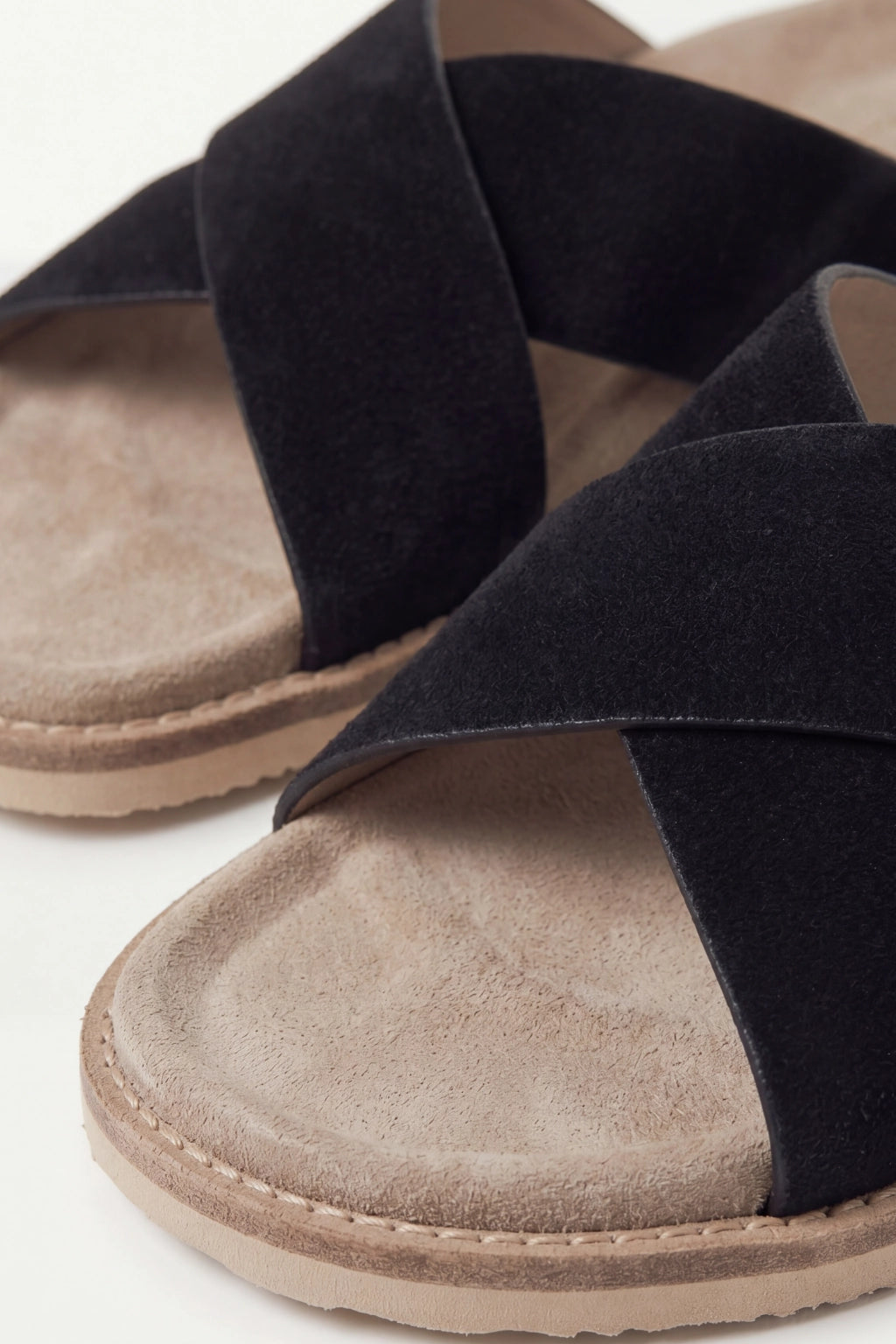 Brescaro Suède Cross Slide Black