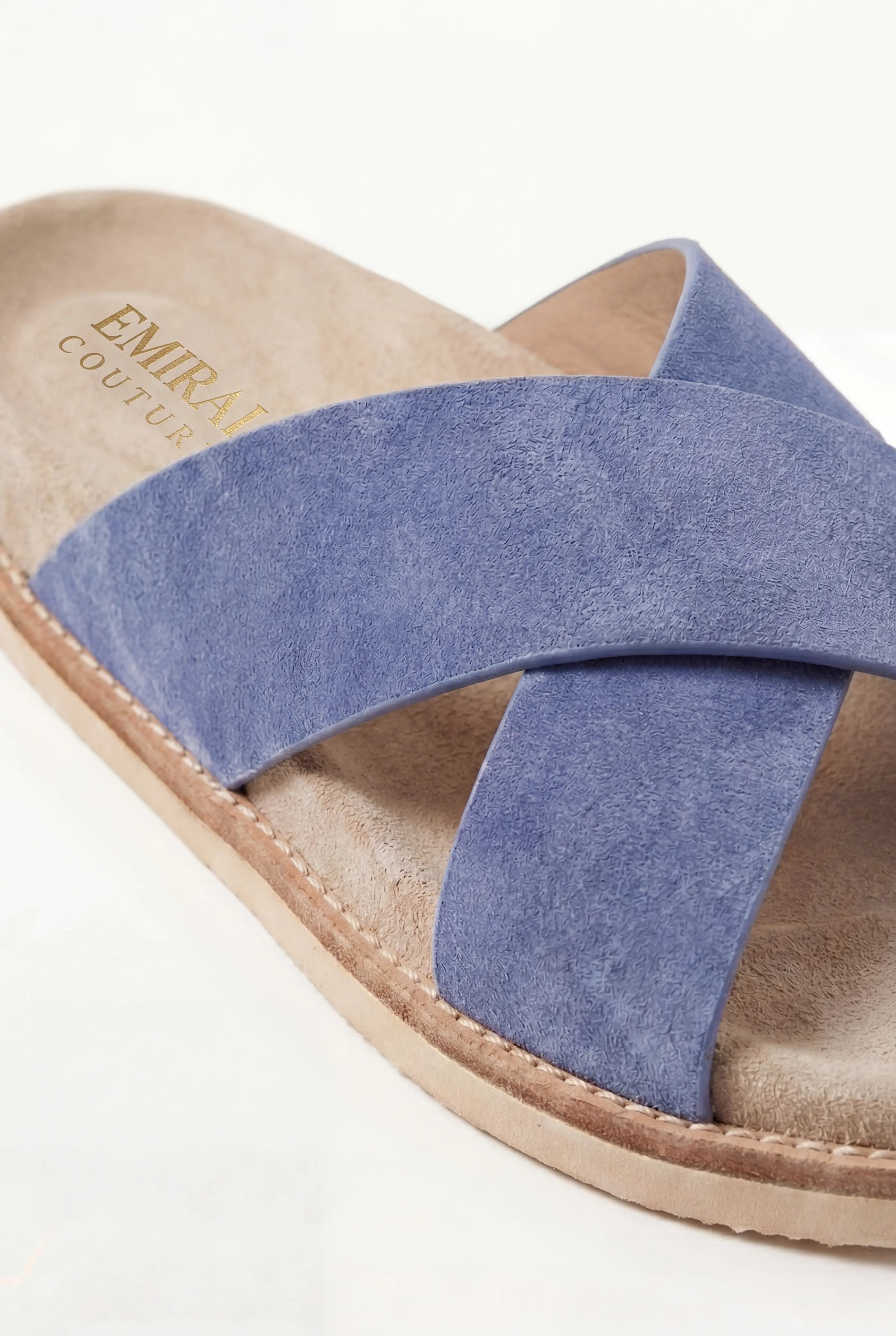 Brescaro Suède Cross Slide Blue