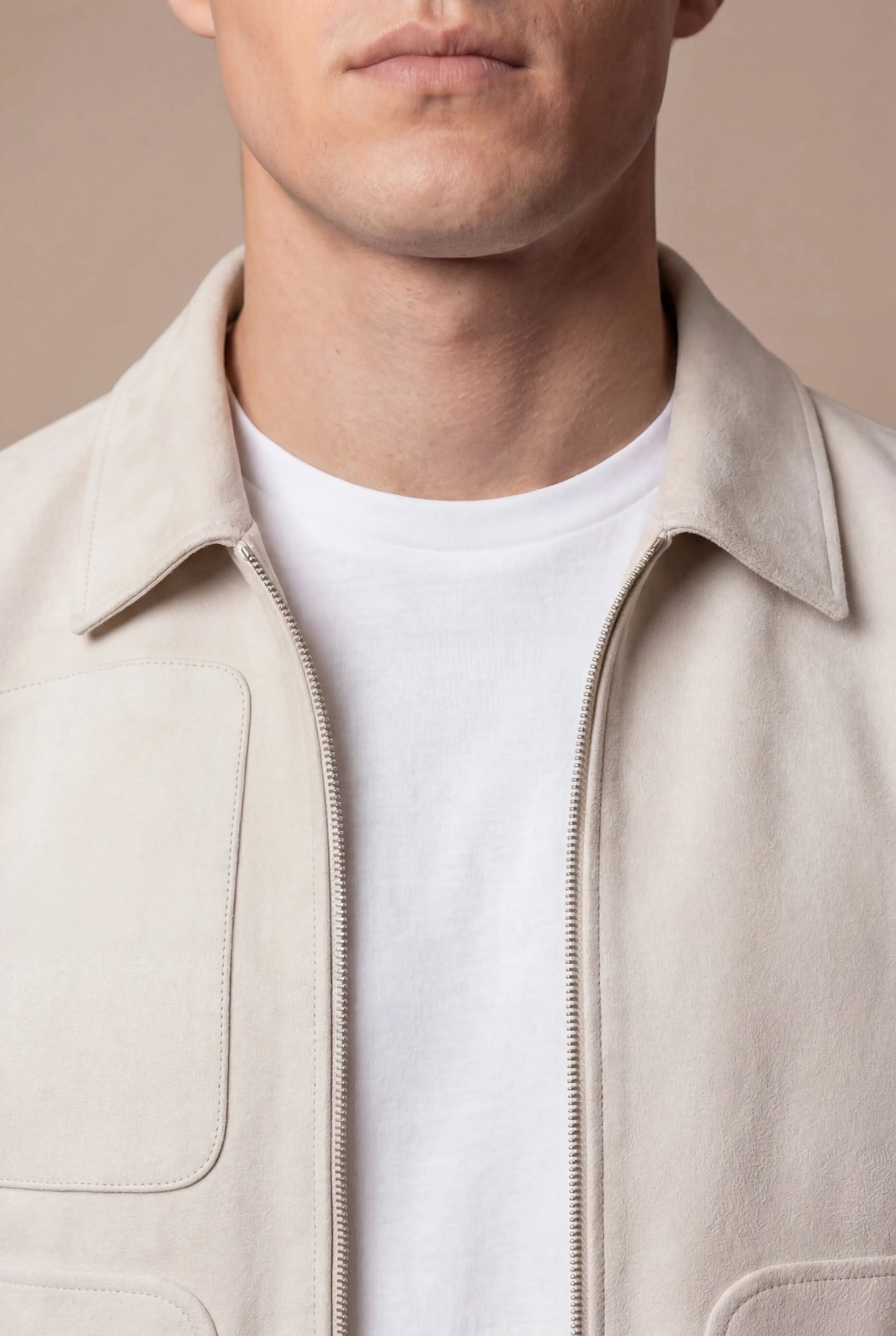 Grentino Suède Jacket Ivory