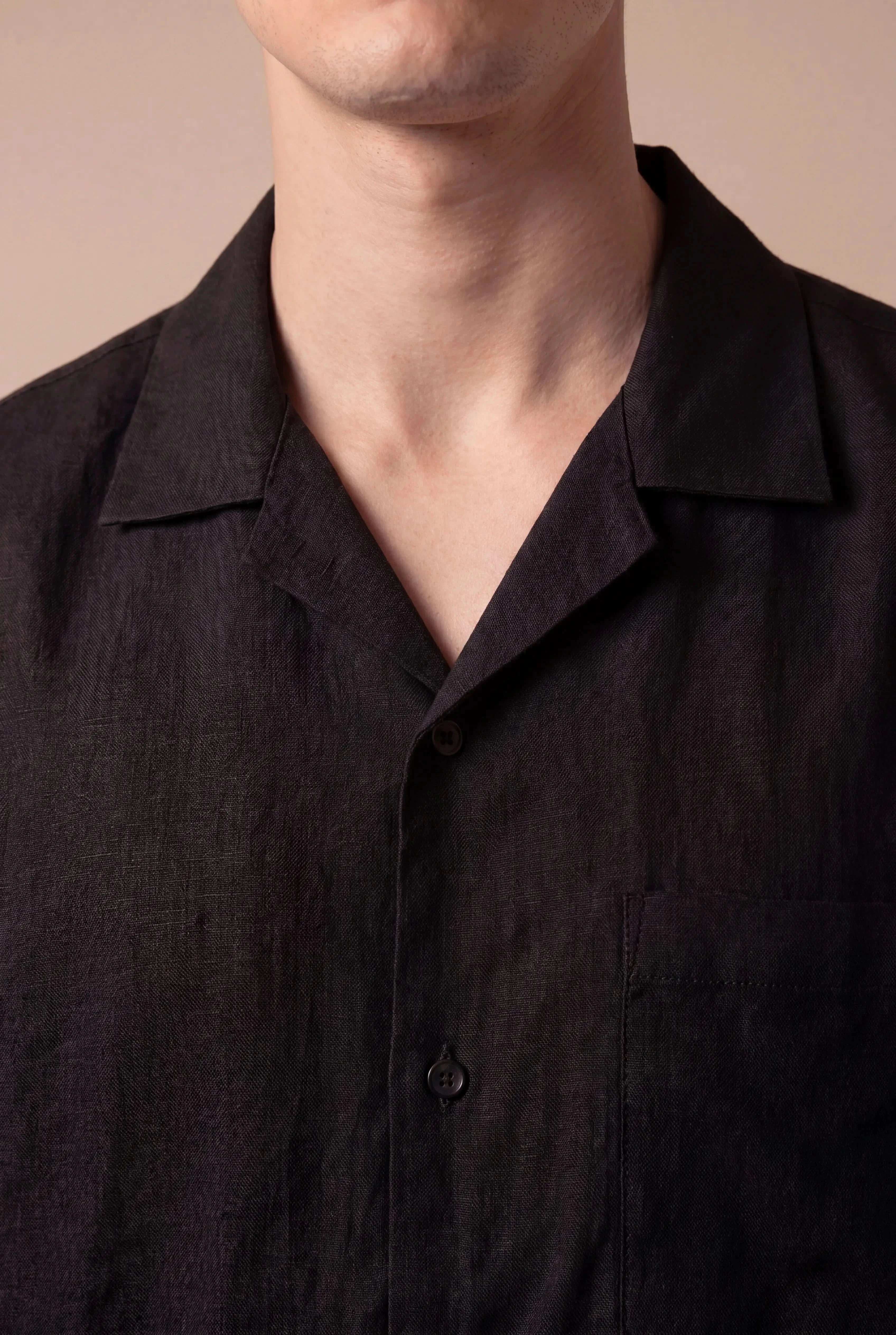 Mireno Linen Shirt Black