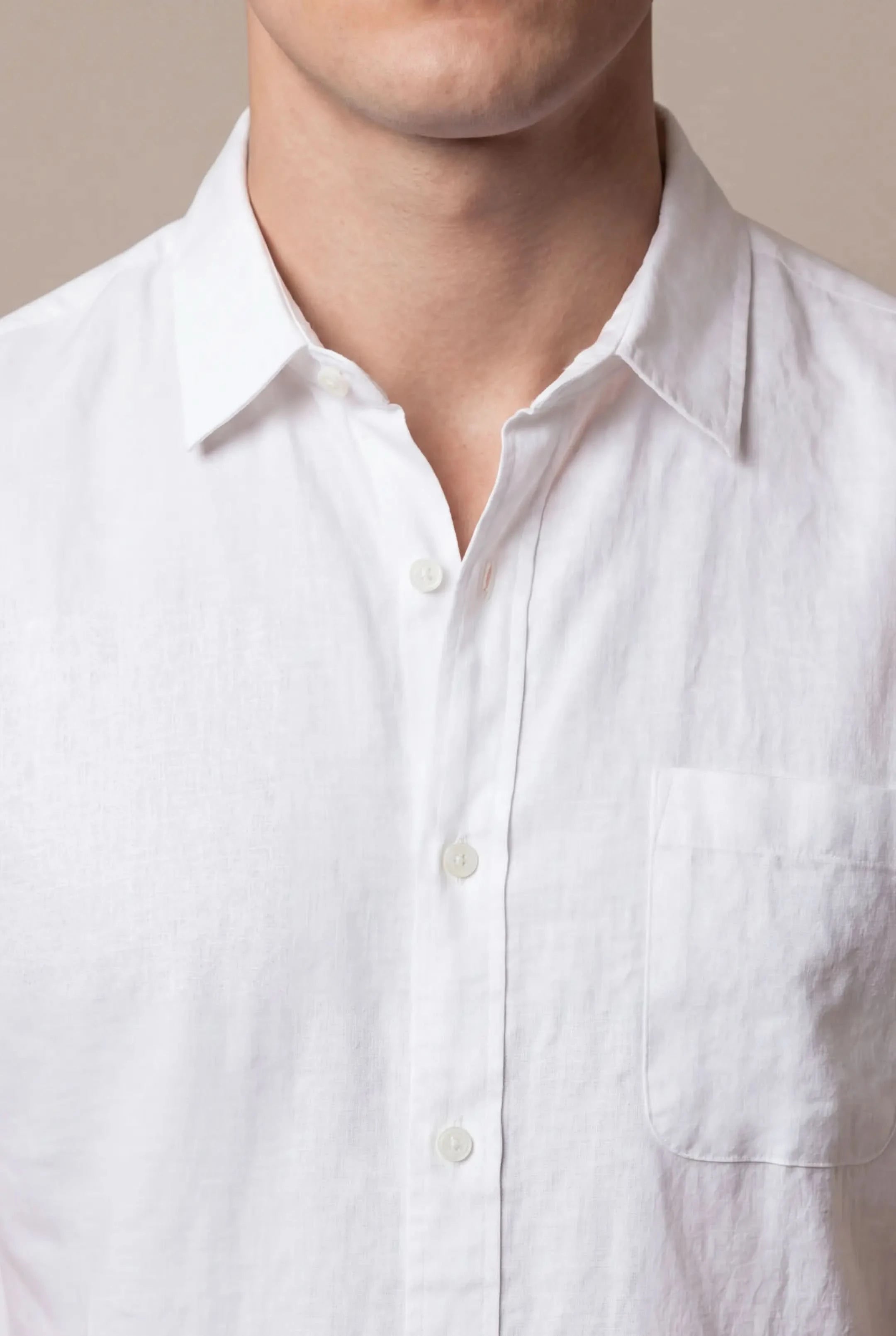 Relvino Linen Shirt White