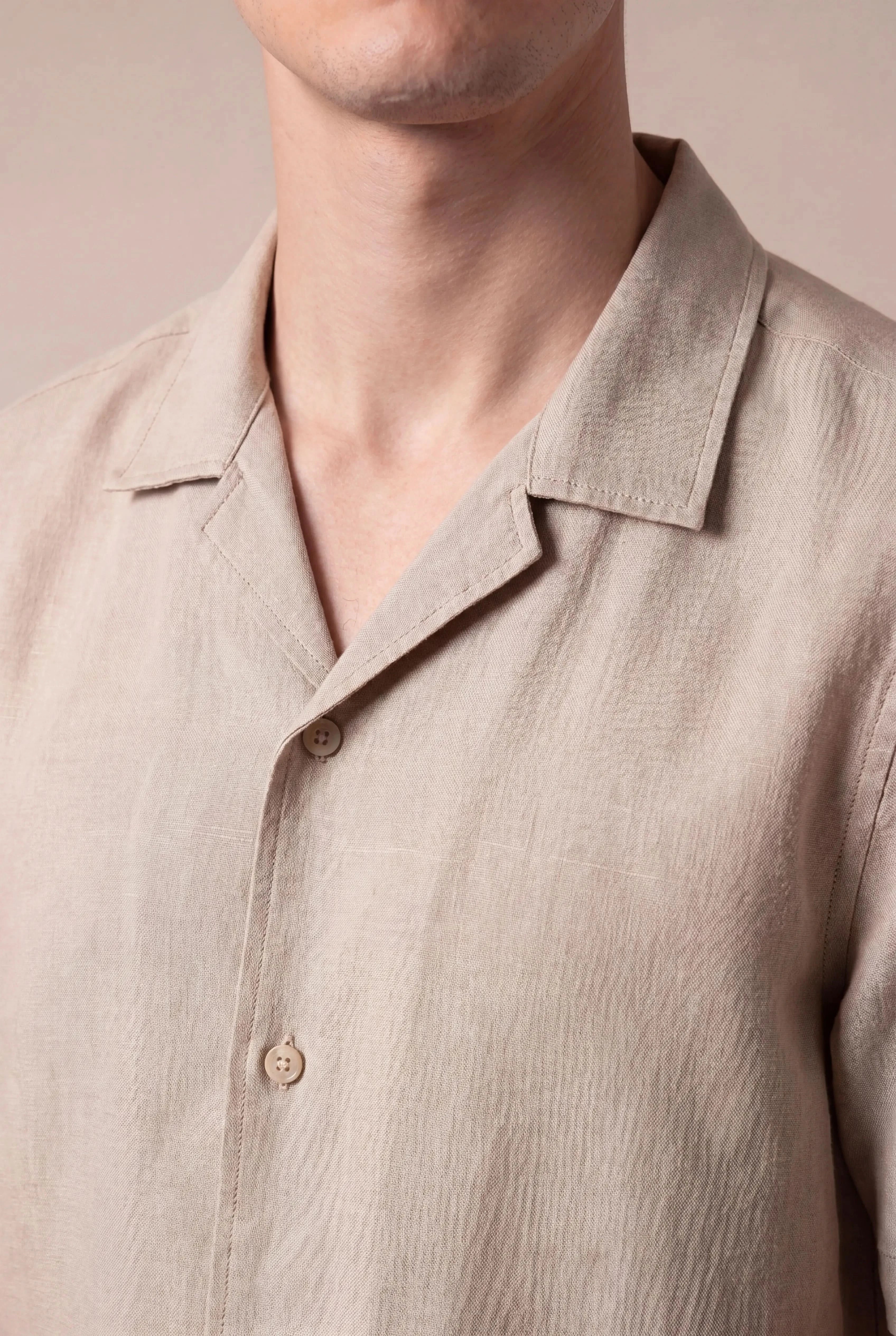 Mireno Linen Shirt Beige