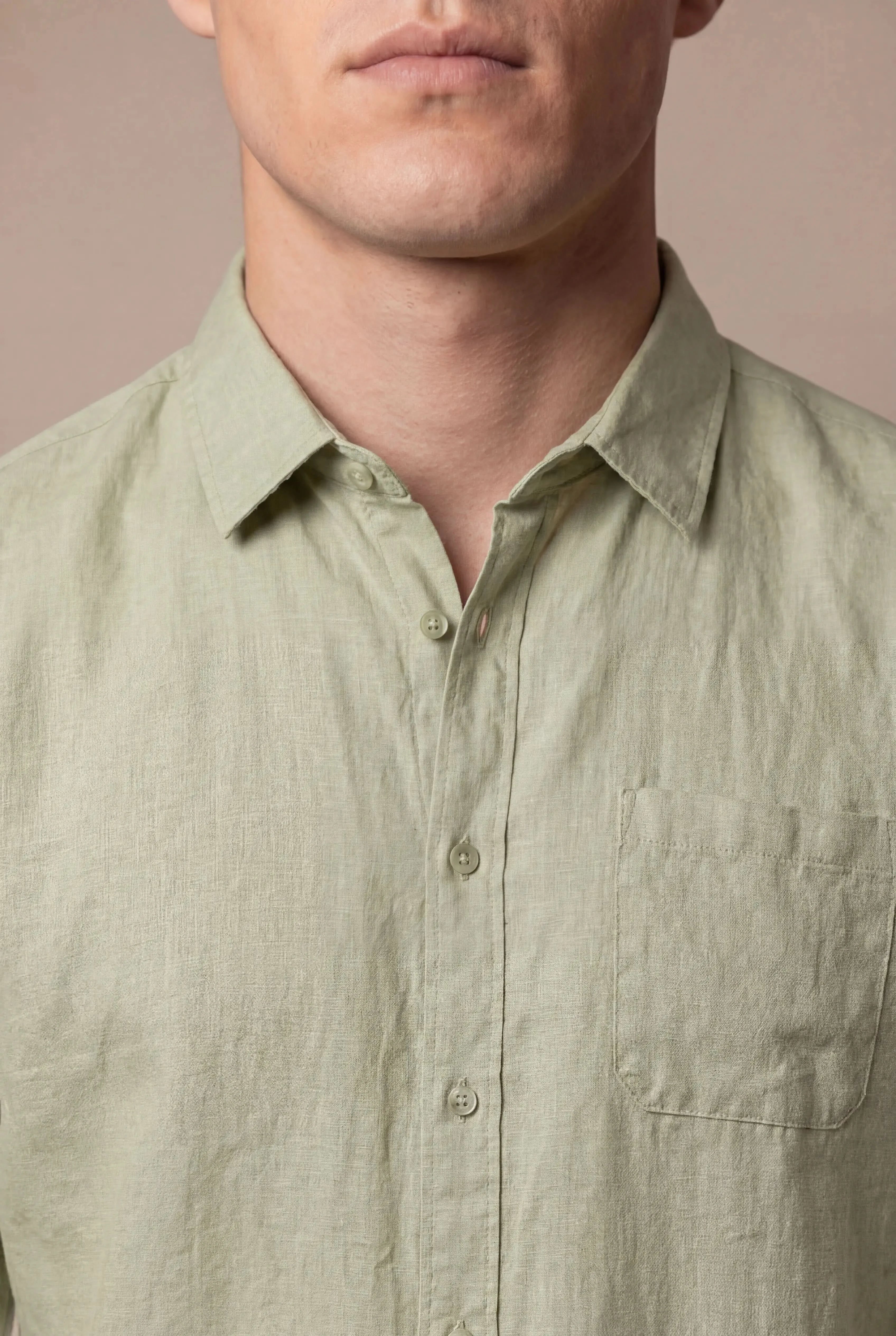 Parvino Linen Shirt Mint Green