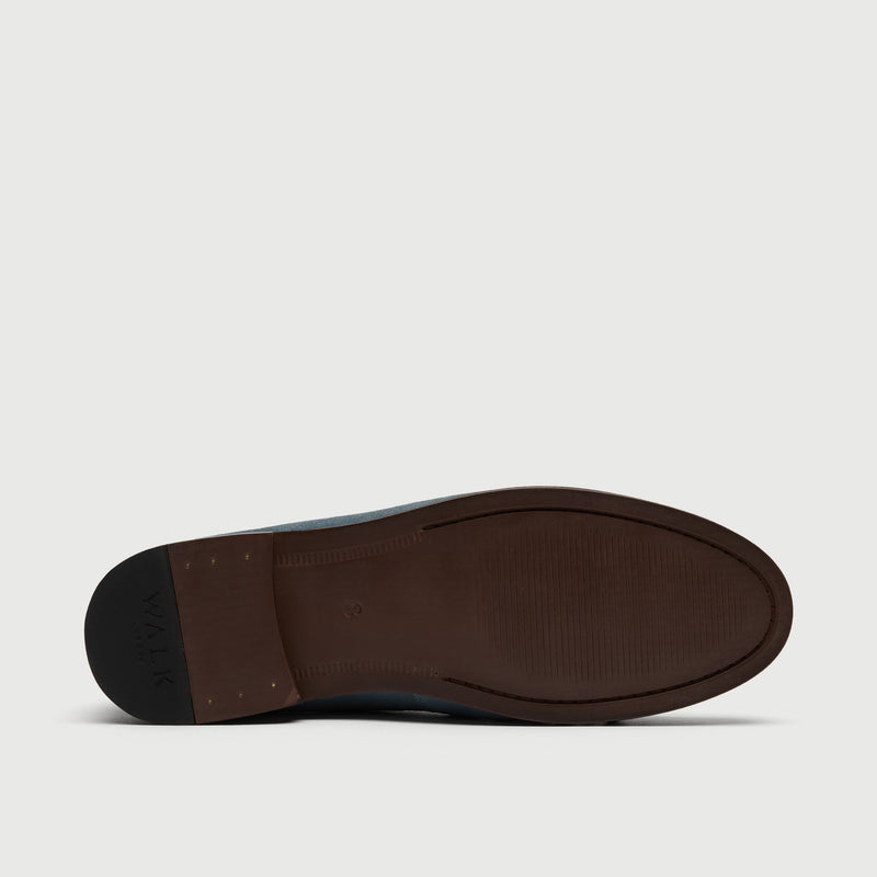 Blue Suède Tassel Loafer