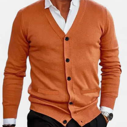 The Gentleman’s Brand | Strictly Cardigan – V-Neck Button-Up Knitwear for Men’s Casual Layering