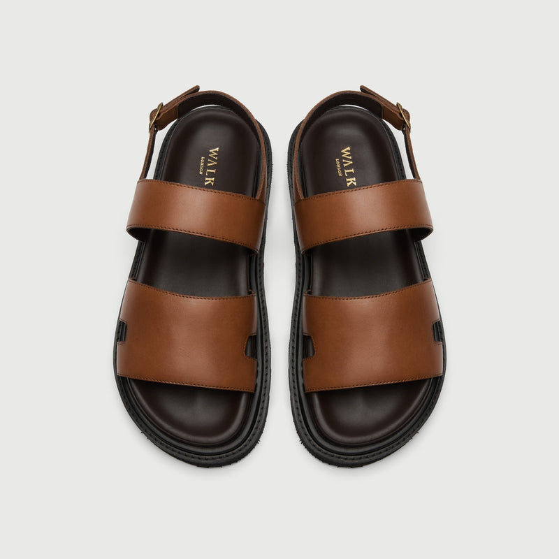 Tan Leather Backstrap Sandal