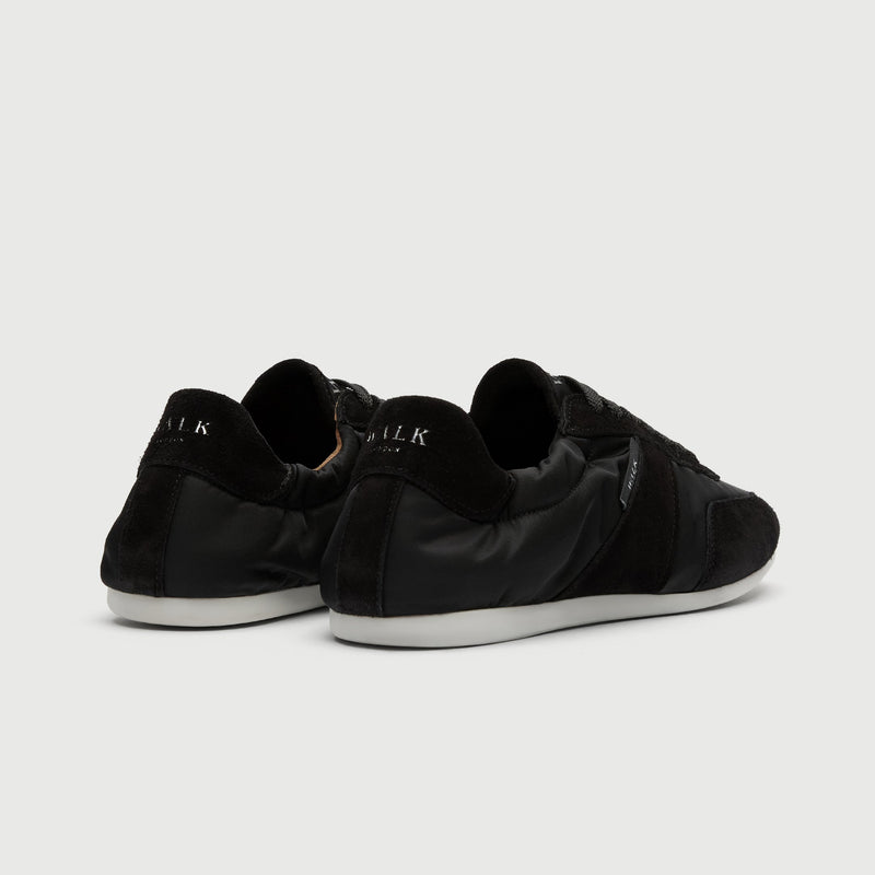Black Suède And Textile Firenze Trainer
