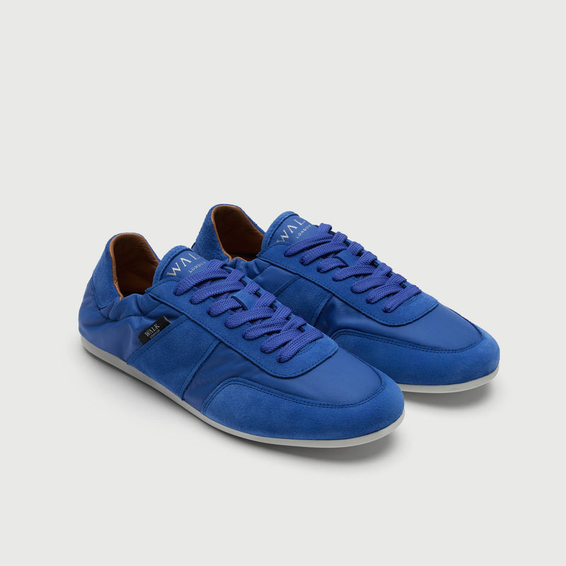 Blue Suède And Textile Firenze Trainer