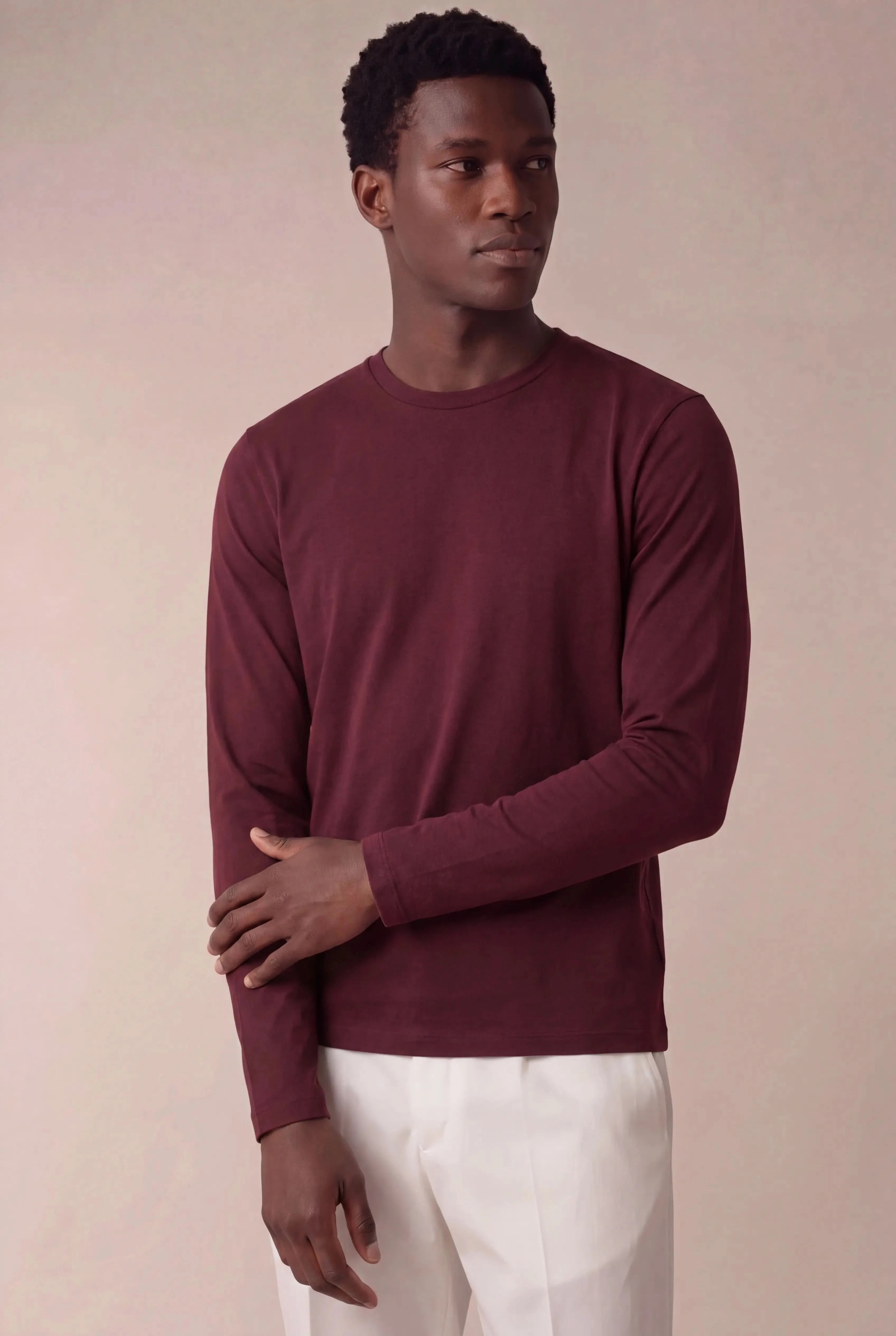 Tivano Long Sleeve Tee Burgundy