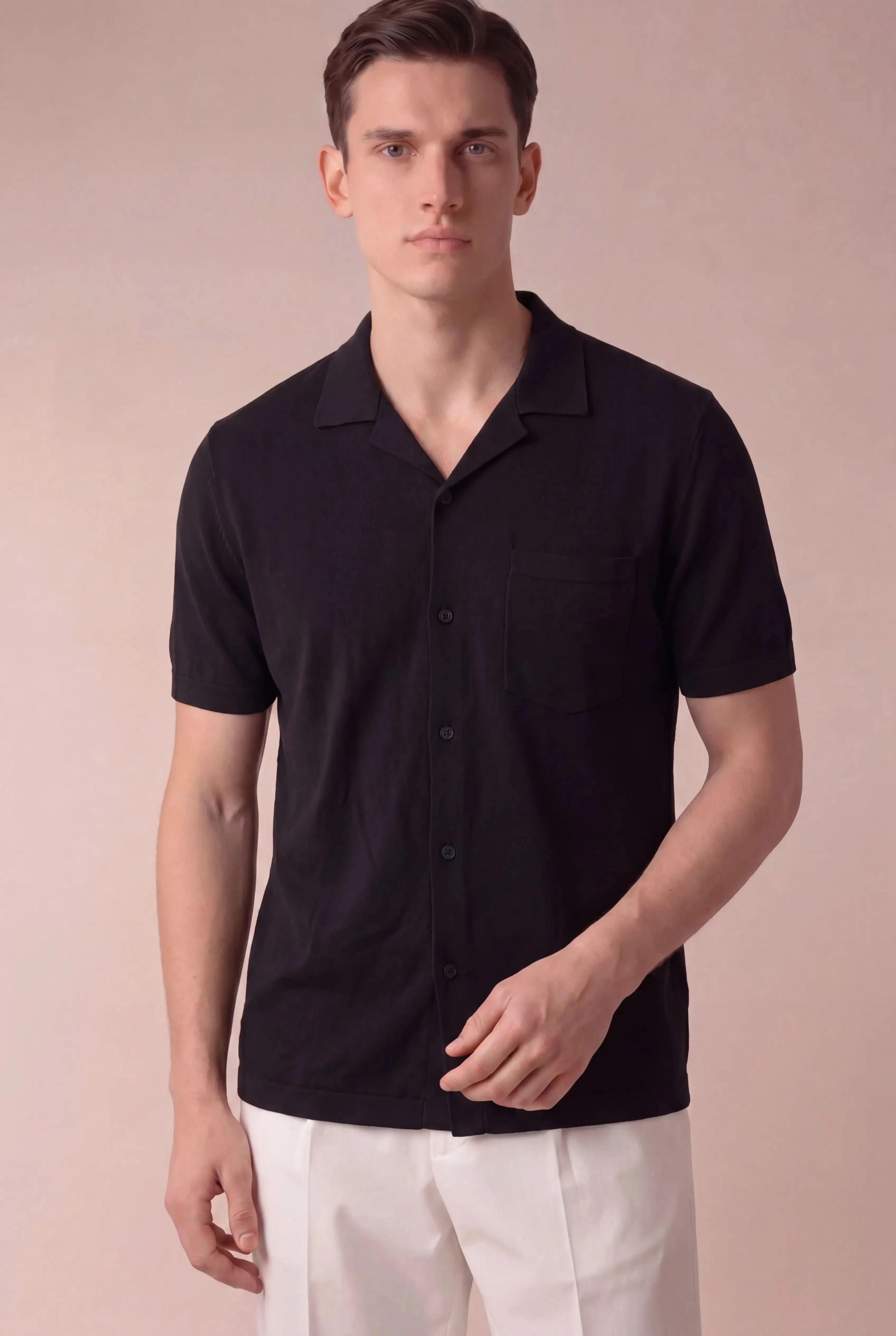 Mireno Linen Shirt Black