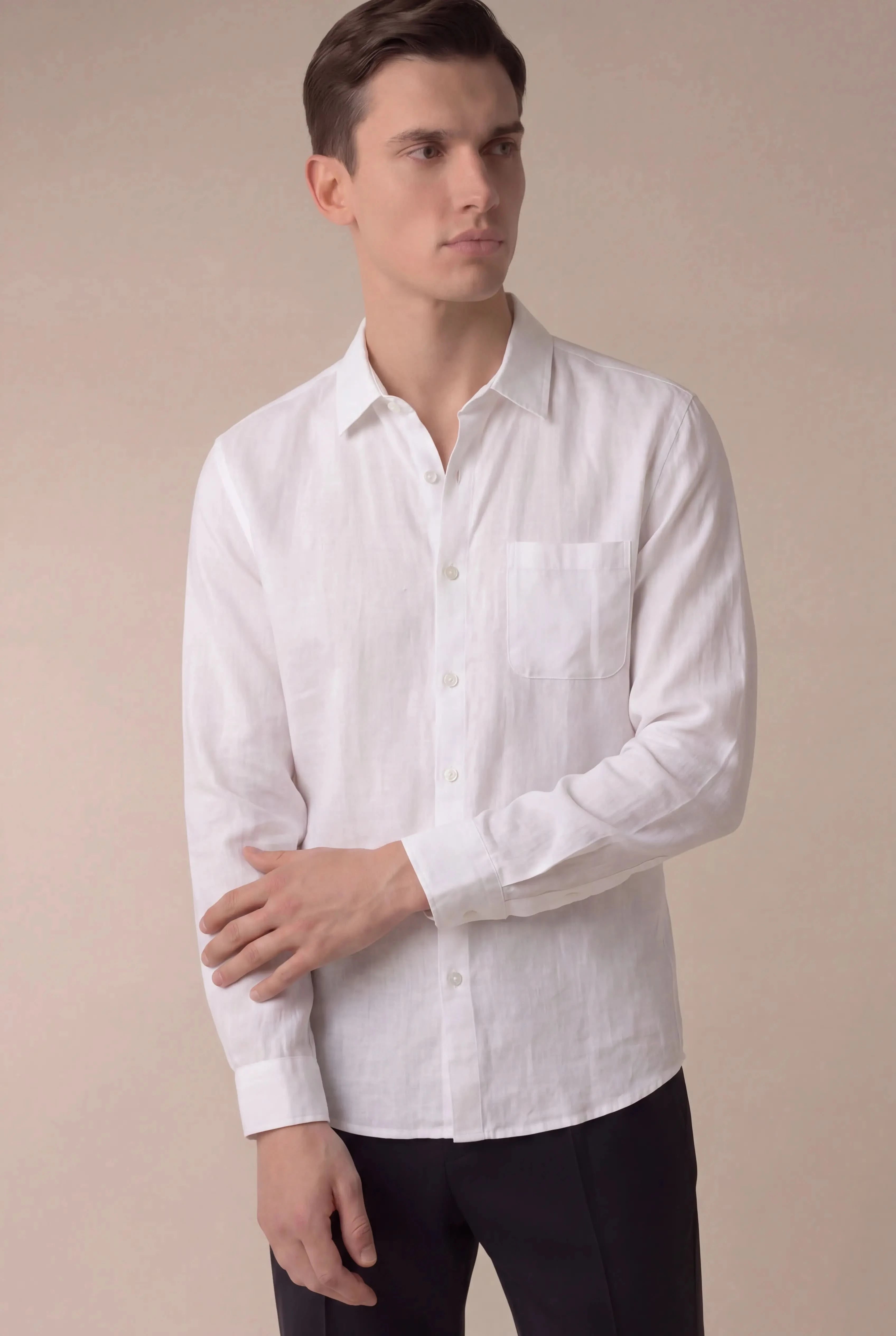 Parvino Linen Shirt White