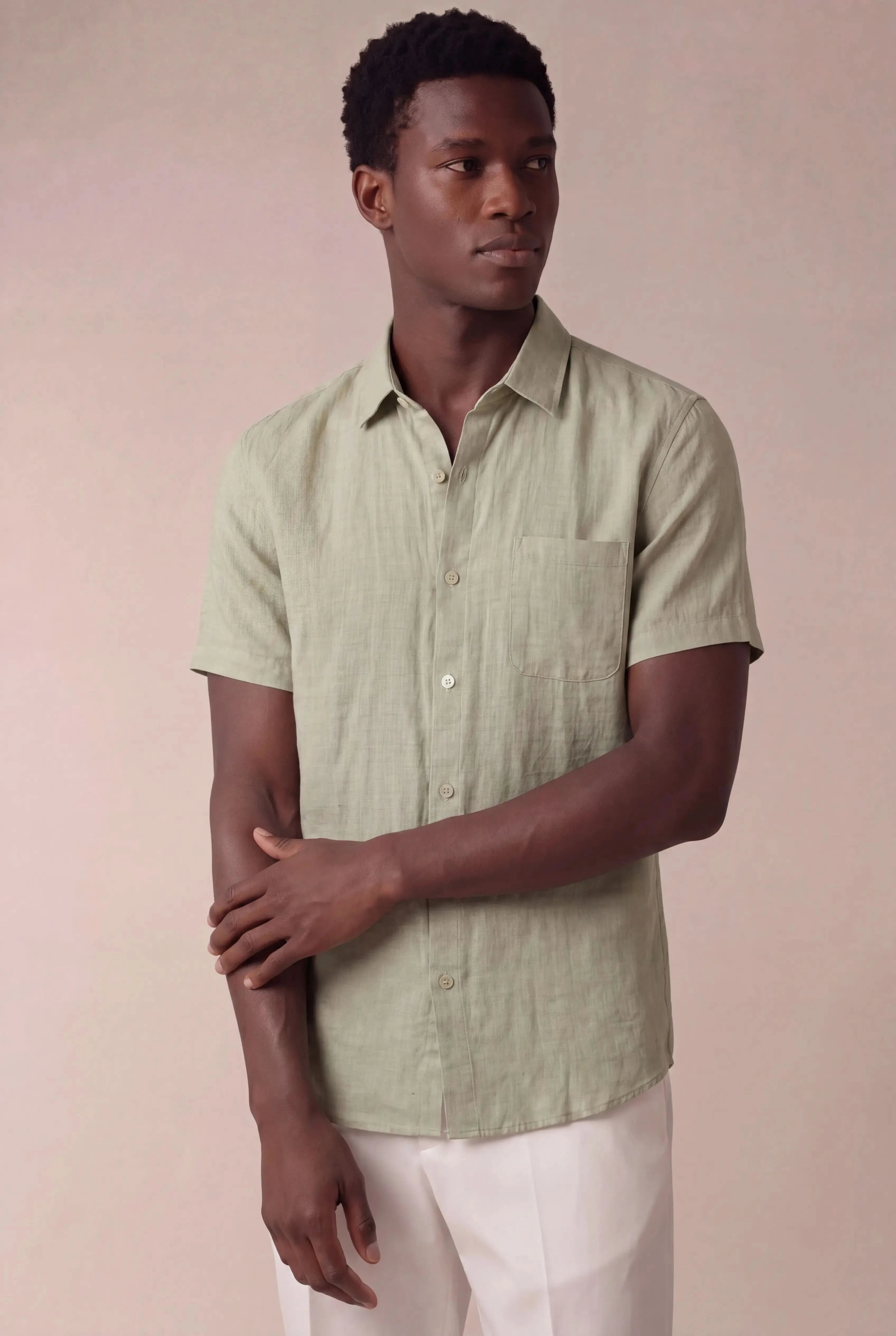 Relvino Linen Shirt Mint Green