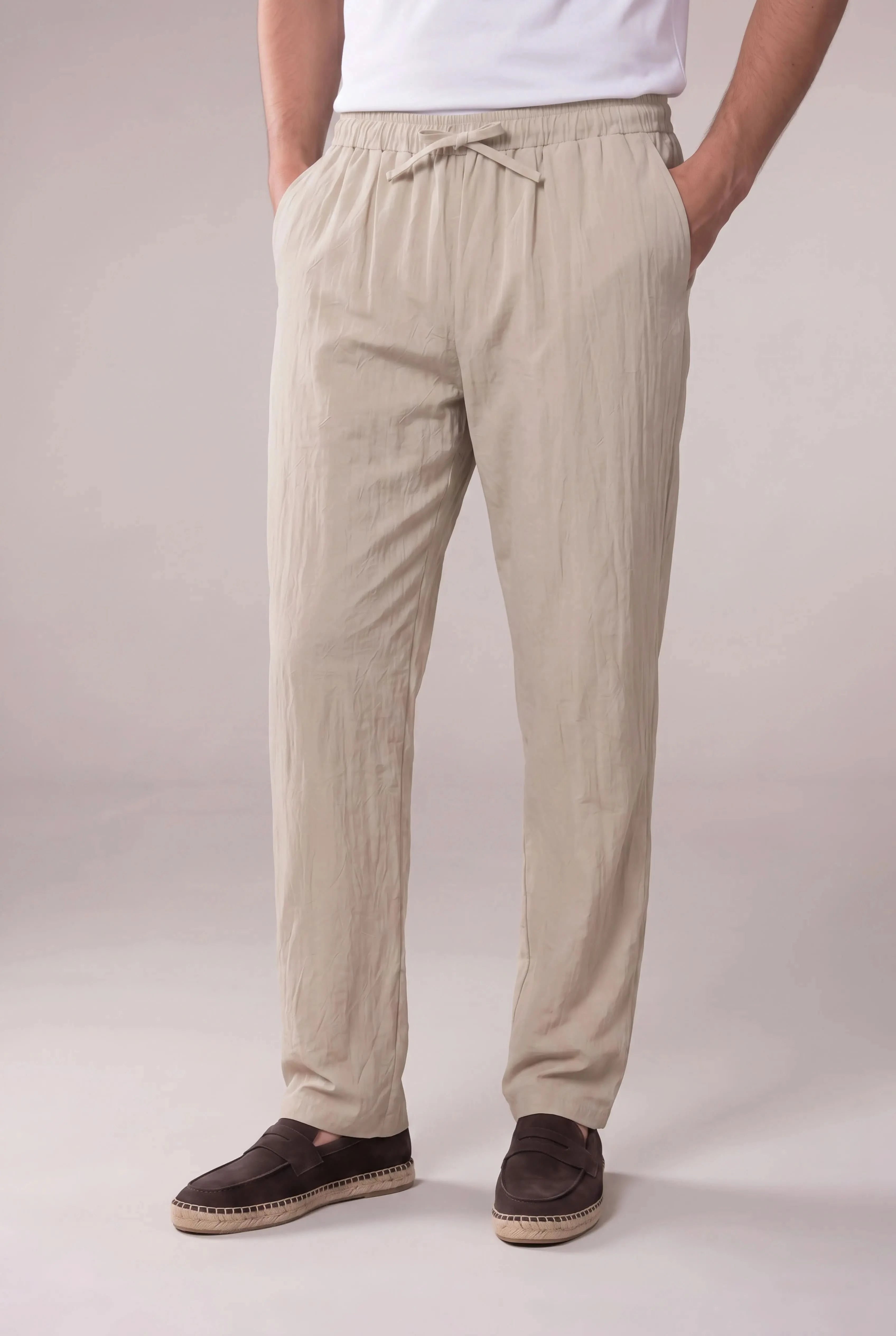 Tersino Linen Trousers Beige