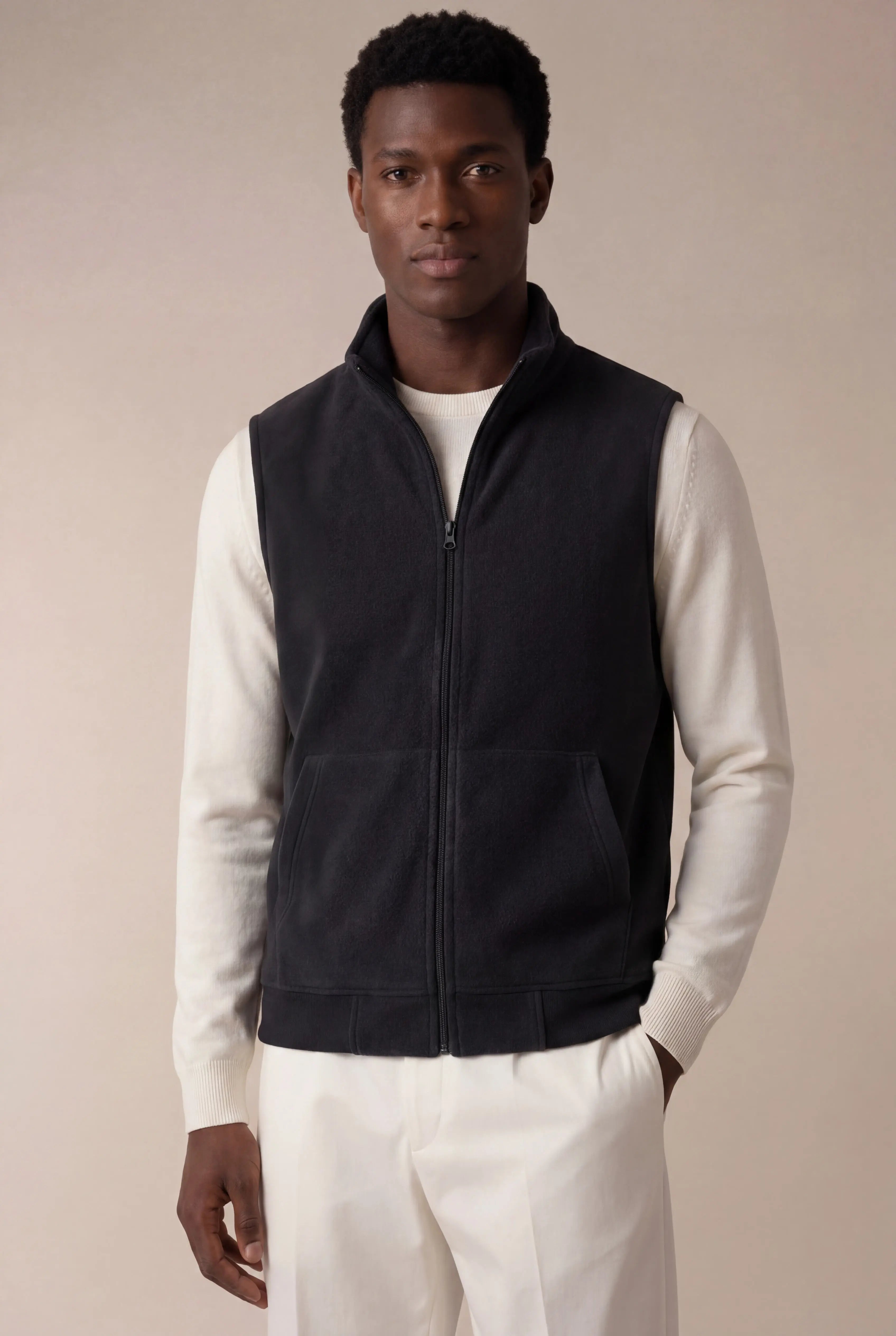 Corvaro Fleece Vest Black