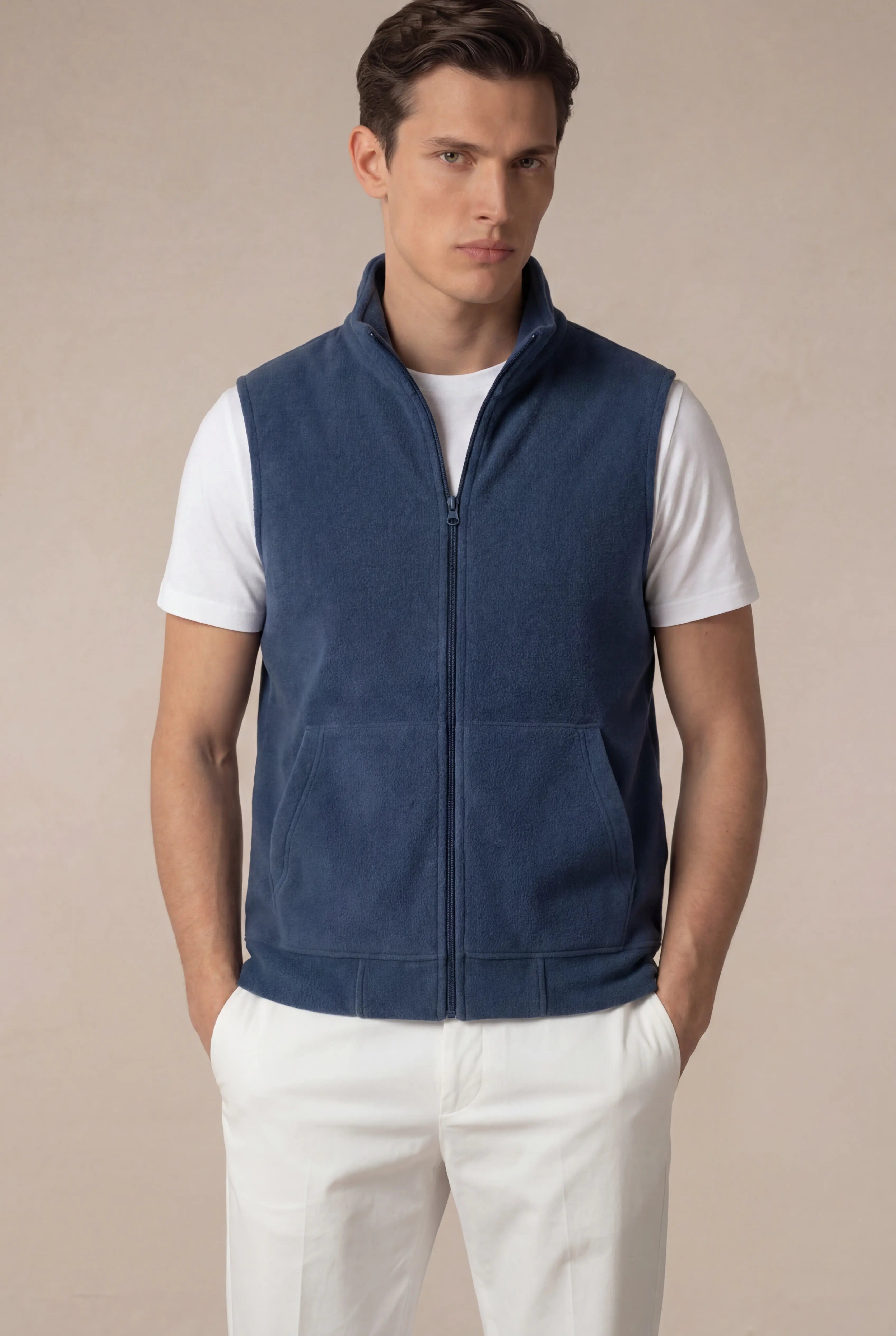 Corvaro Fleece Vest Blue