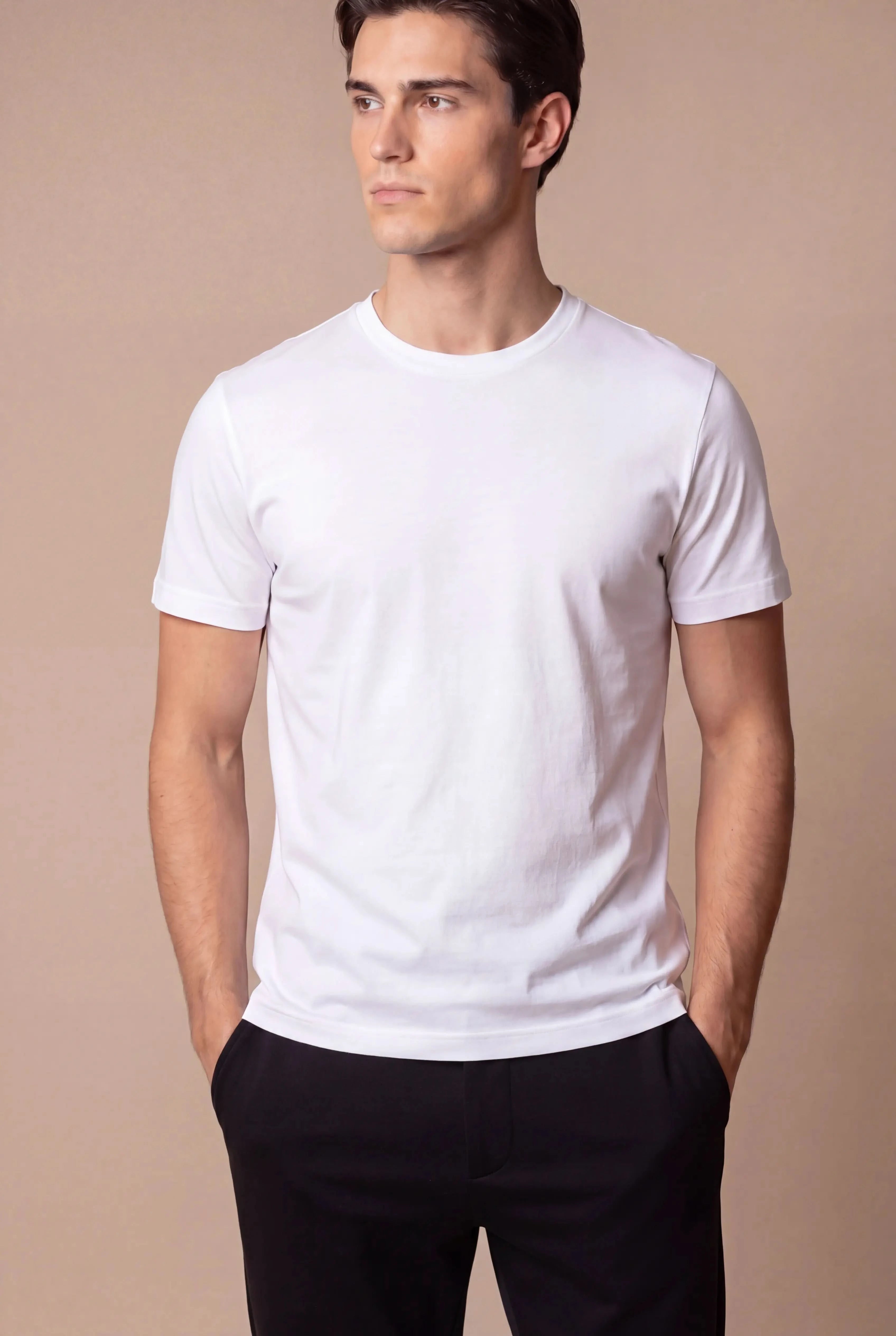 Delvino Cotton Tee White
